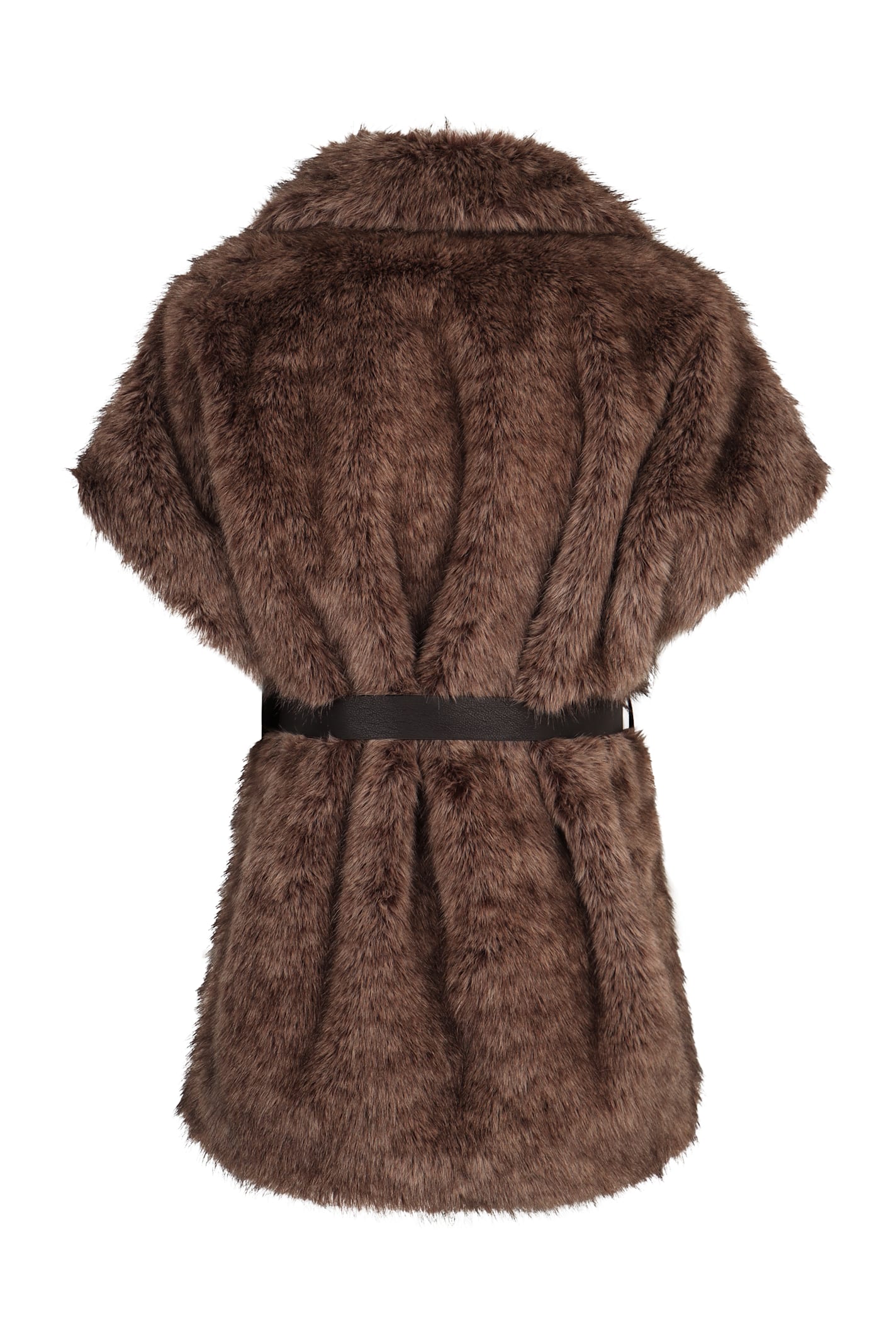 P.a.r.o.s.h . Eco-fur Vest In Brown