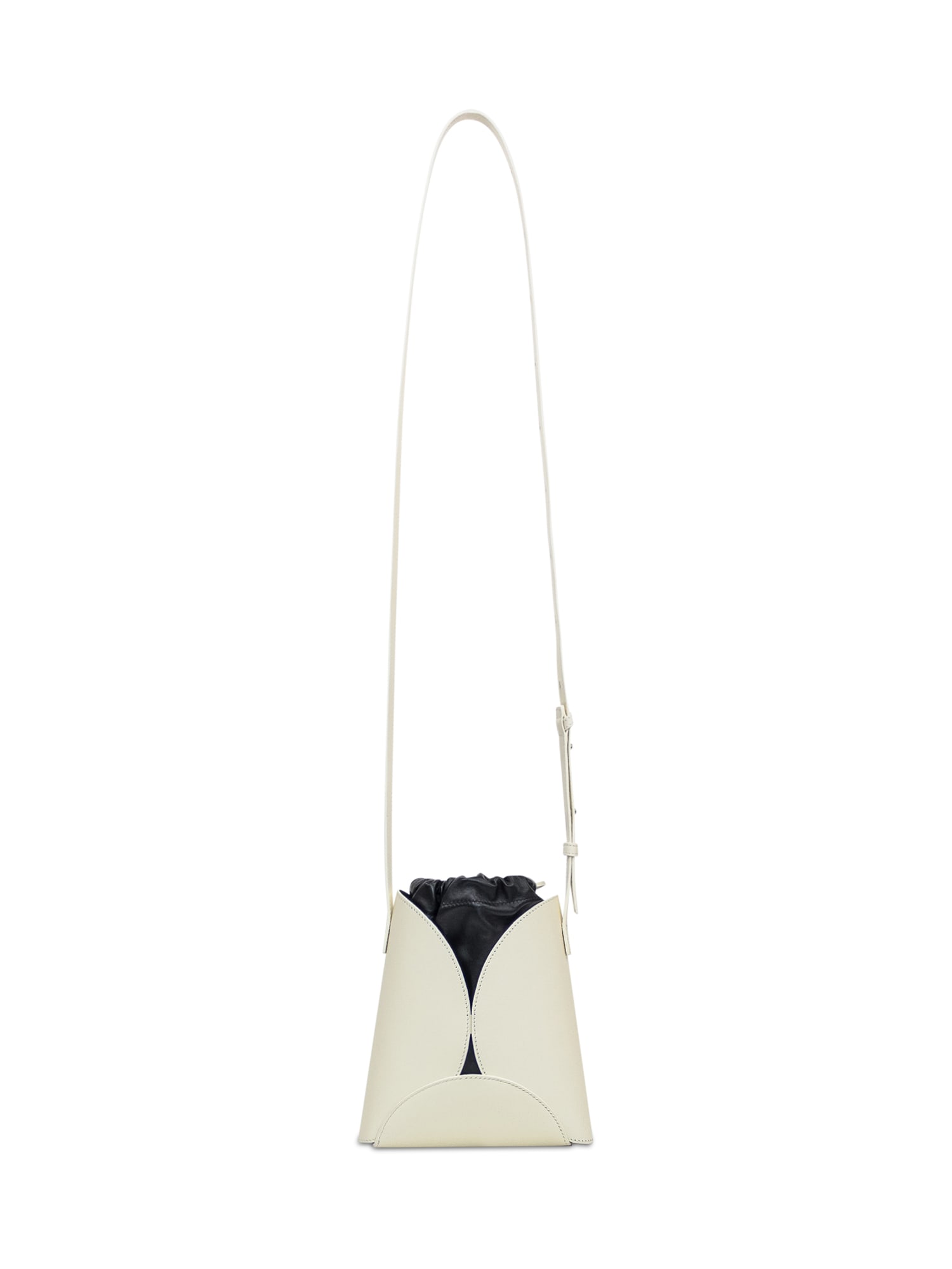 Shop Jil Sander Ellipse Bag In Eggshell