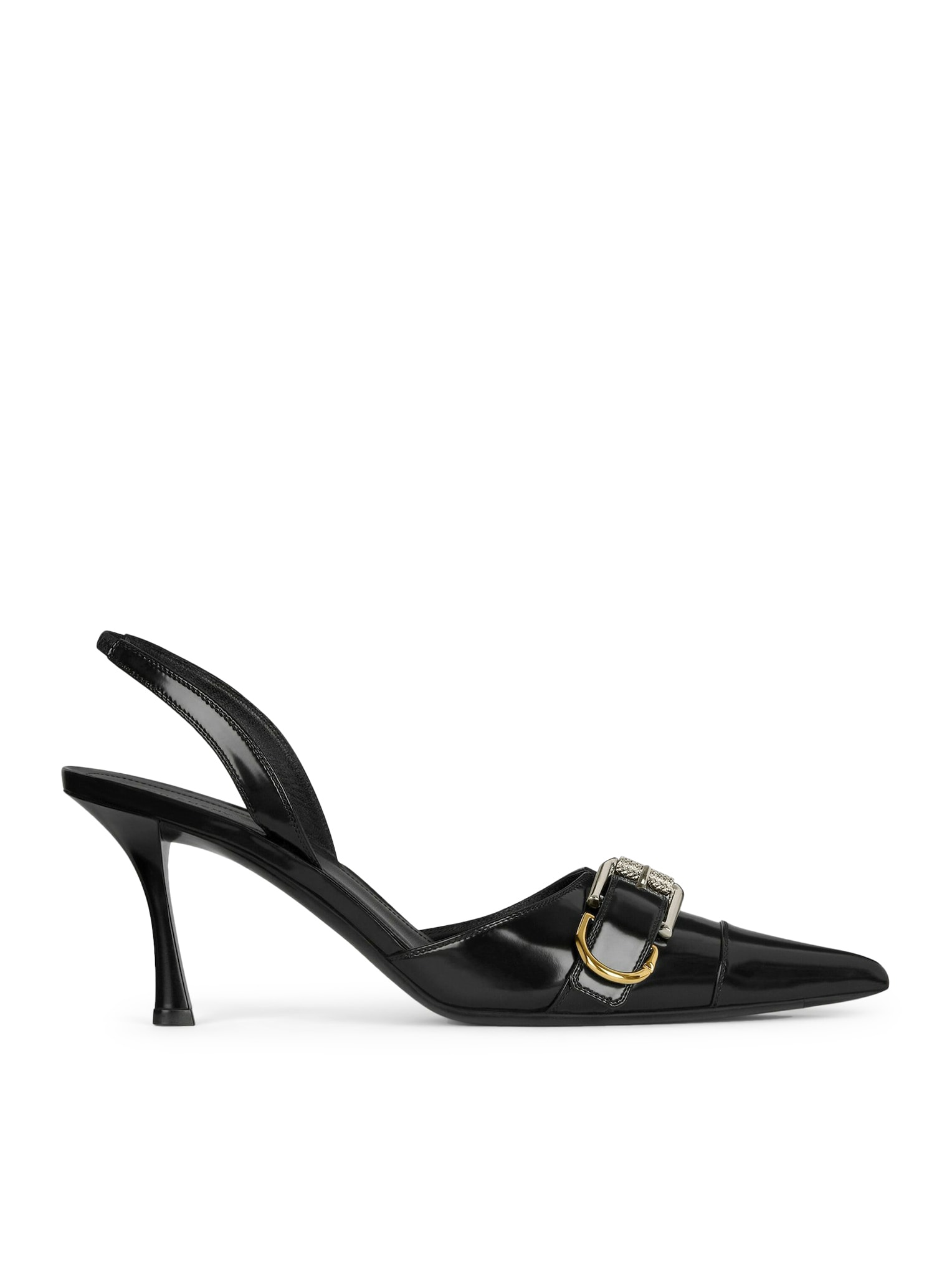 Shop Givenchy Voyou Slingback In Black