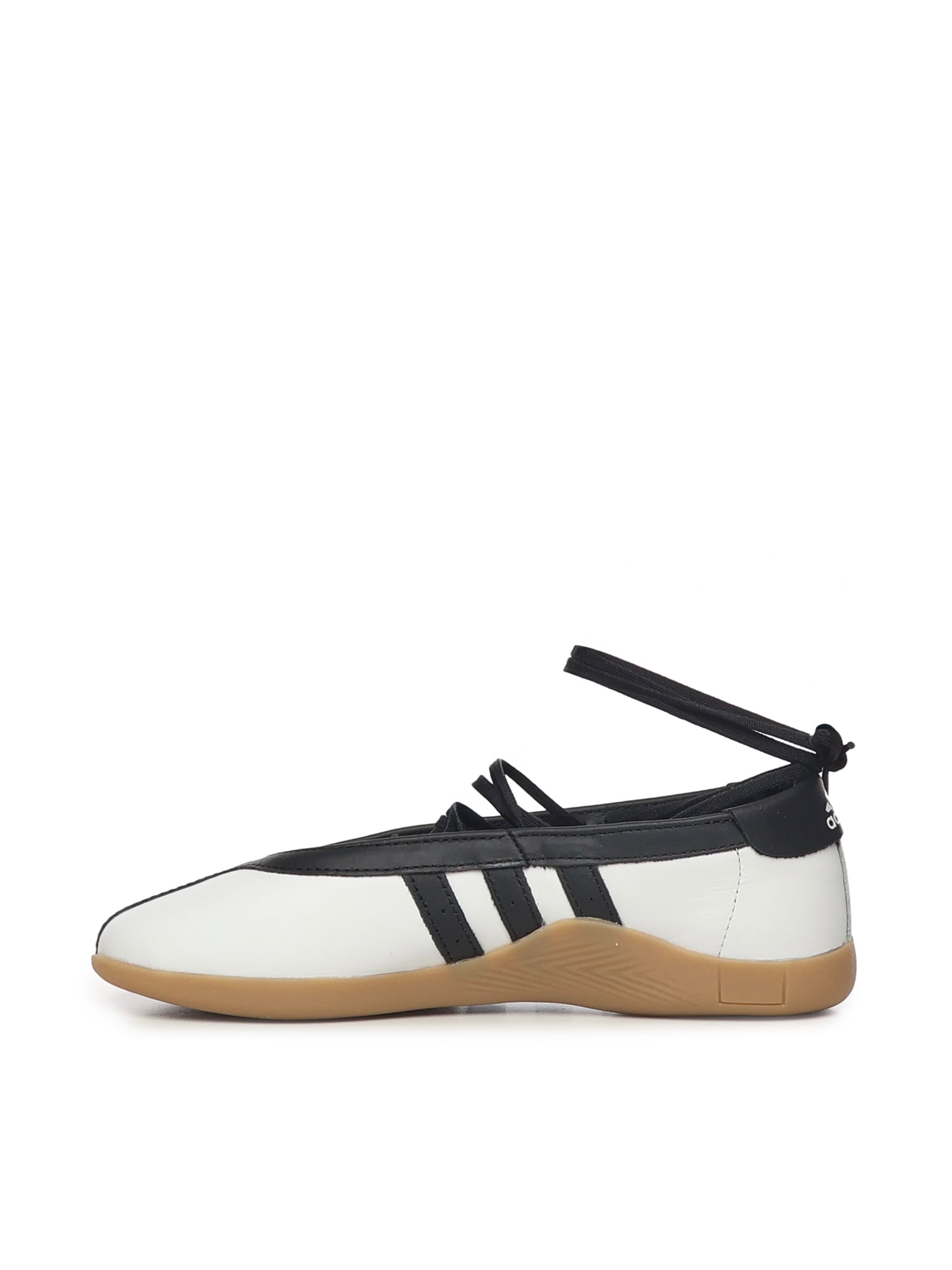 Adidas Originals Womens Adidas Taekwondo Mei Leather Ballet Flats In White