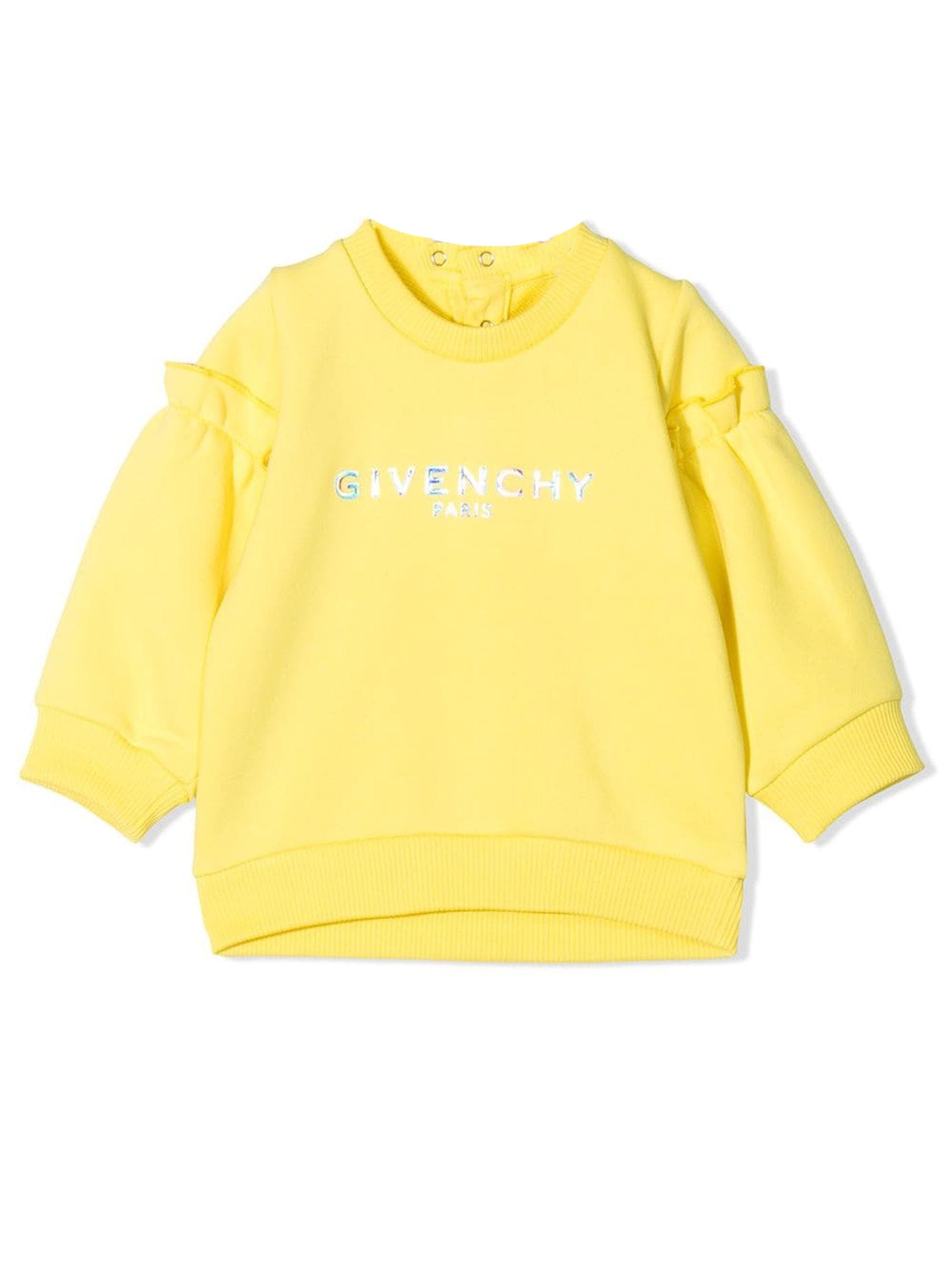 Givenchy Yellow Cotton Blend Sweatshirt