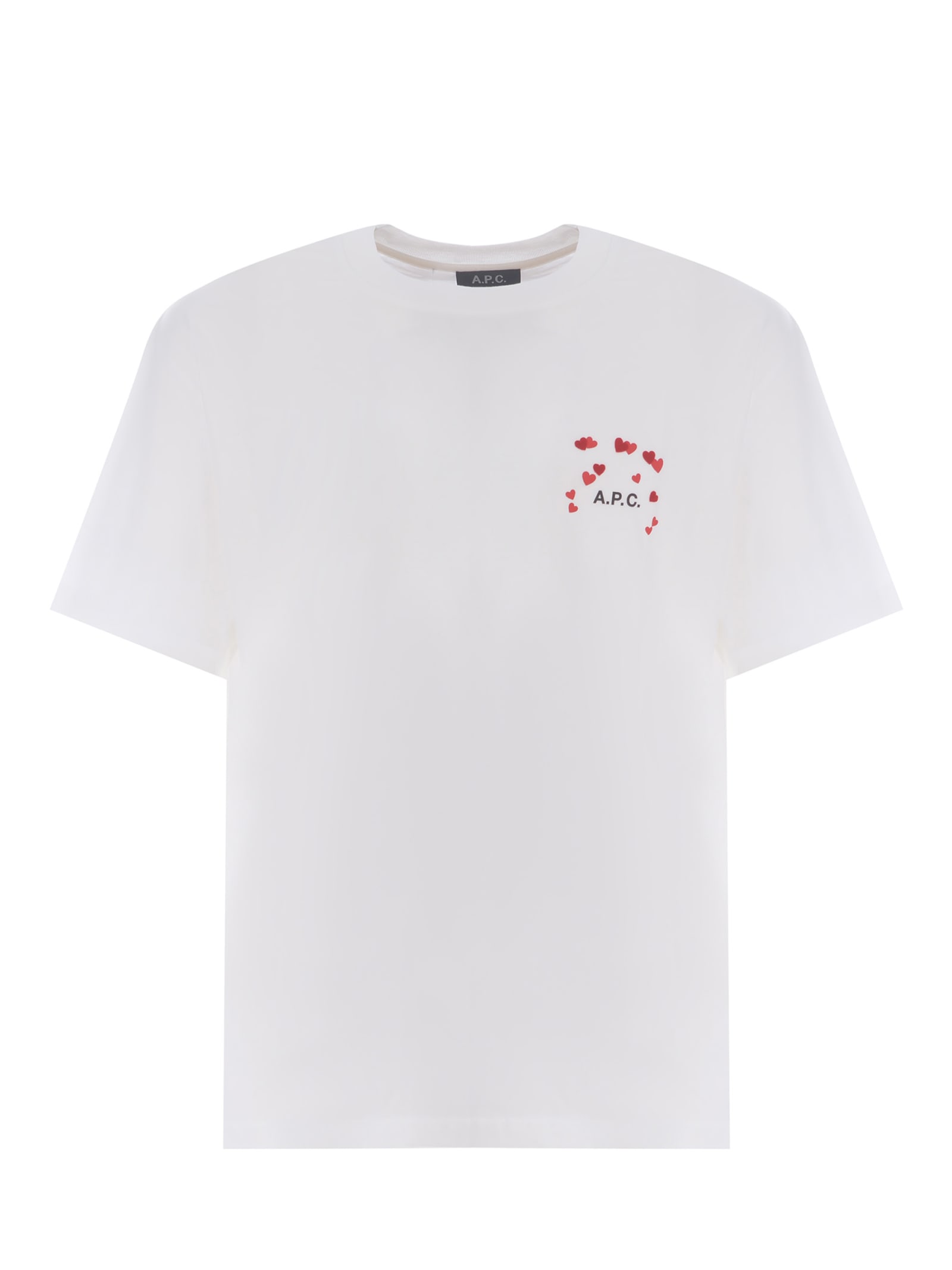 Shop Apc T-shirt A.p.c. Amo Made Of Cotton In Bianco