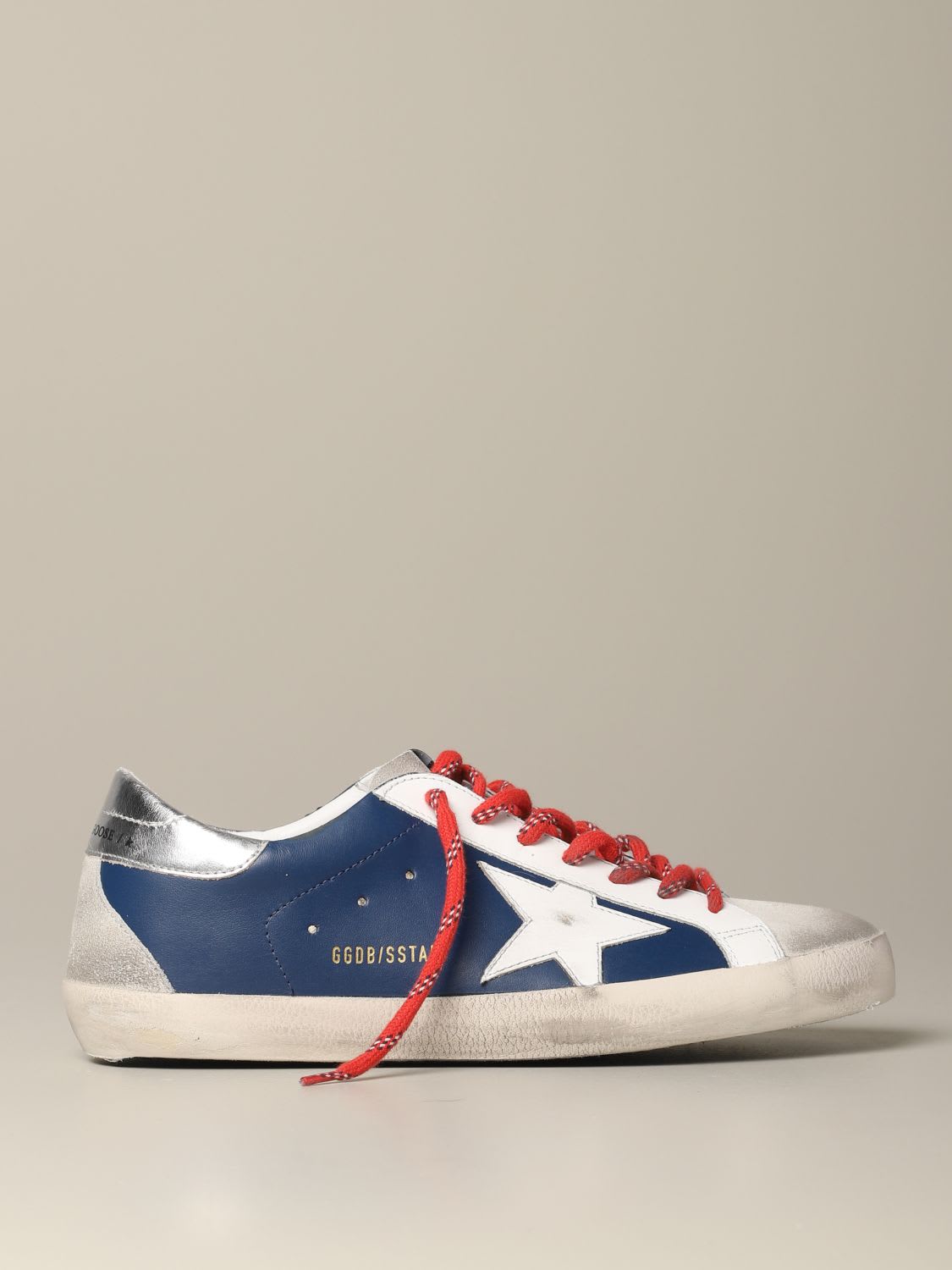 golden goose blue suede sneakers