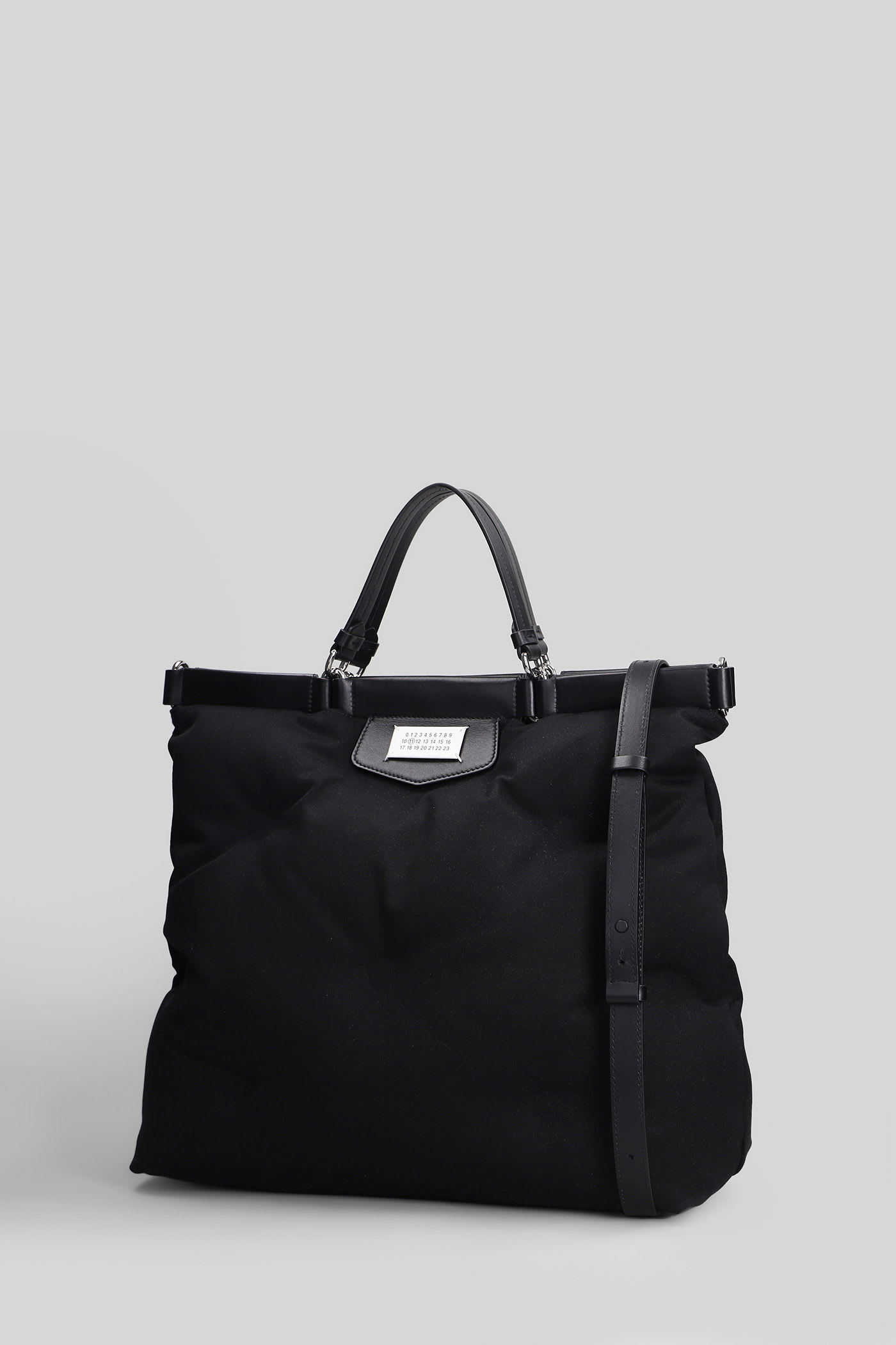 Maison Margiela Glam Slam Tote In Black Polyester In Black
