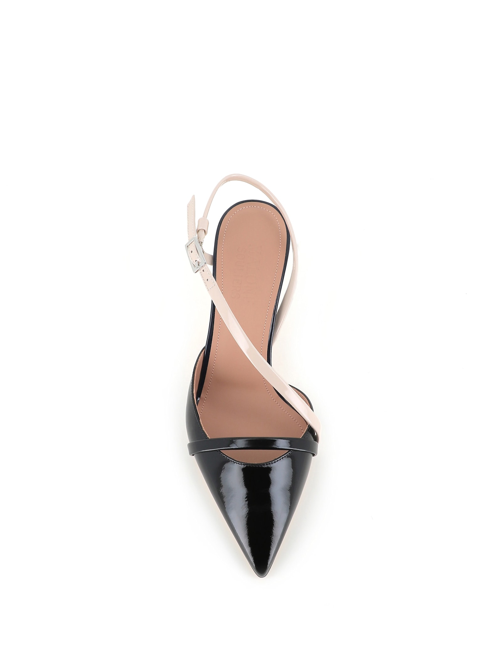 Malone Souliers Glossy Two-tone Stiletto Pointed Toe Pumps
