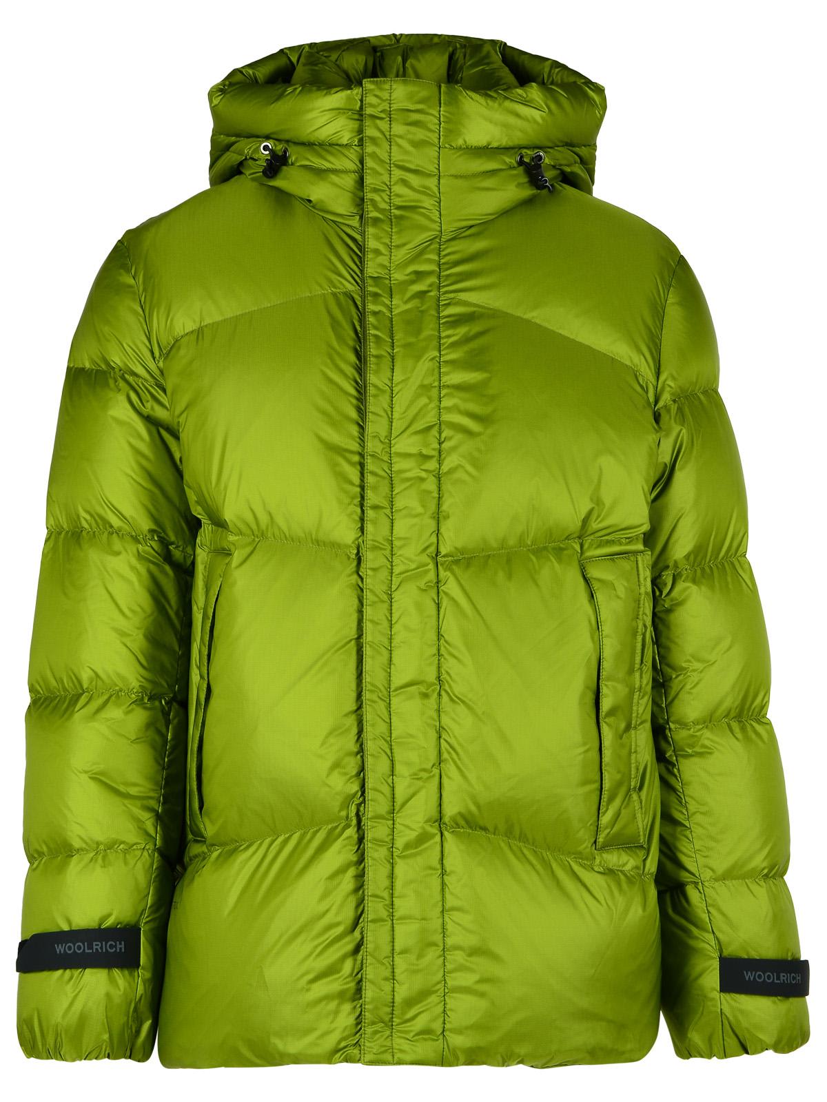 Woolrich Pertex Green Polyamide Down Jacket In Green