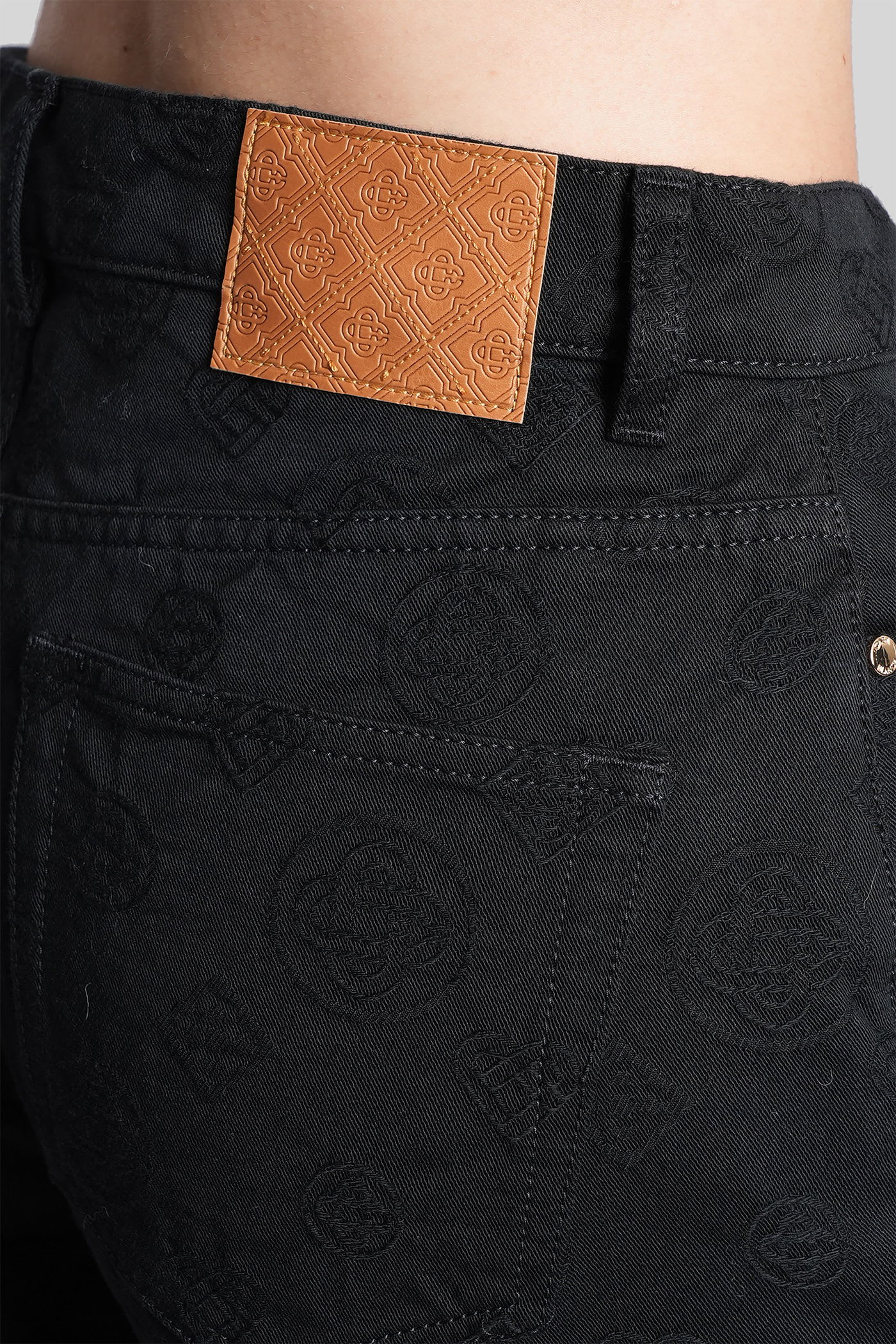 Casablanca Jeans In Black Denim In Black