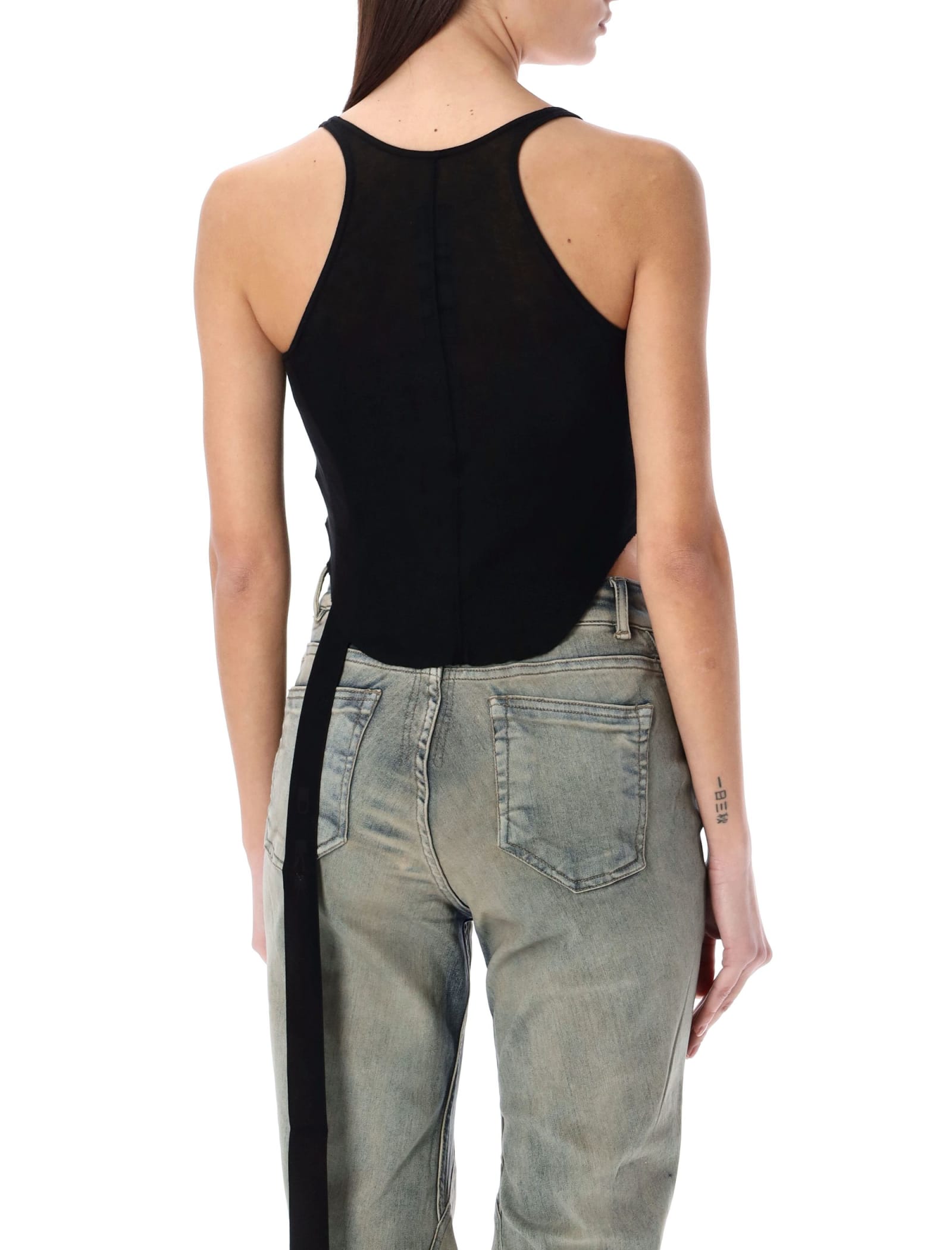 Shop Drkshdw Cropped Tank Top In Black