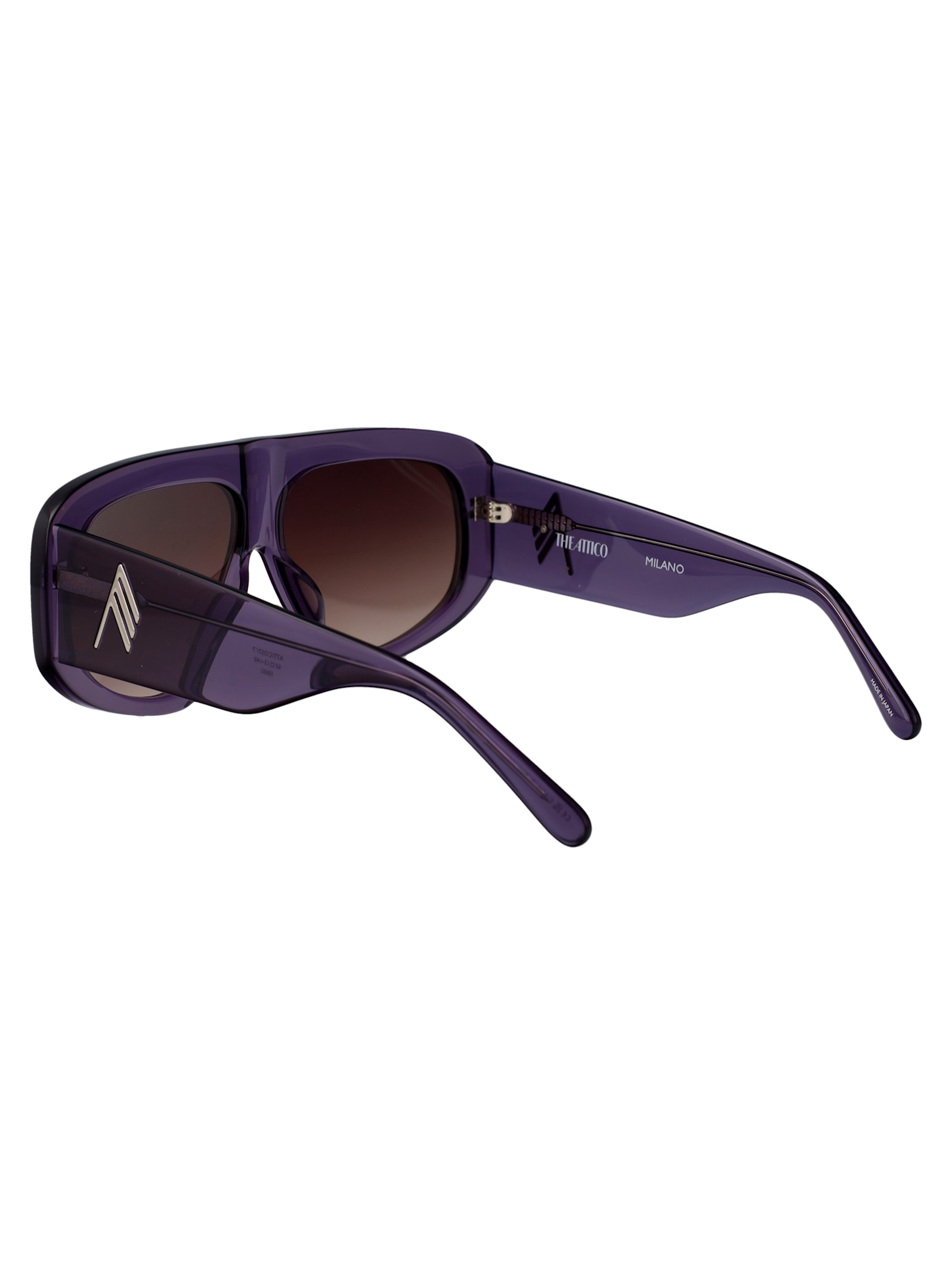 Attico Milano Sunglasses In Purple