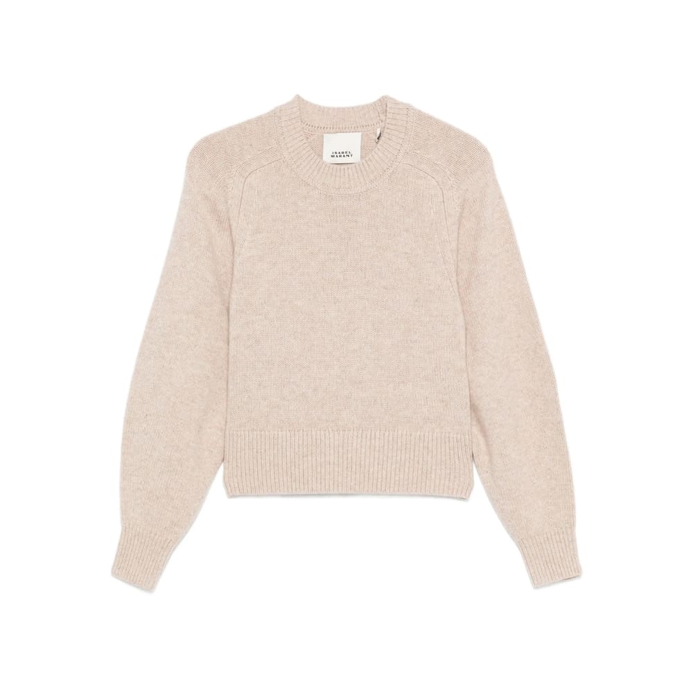 Isabel Marant Sand Wool Blend Leandra Sweater In Brown