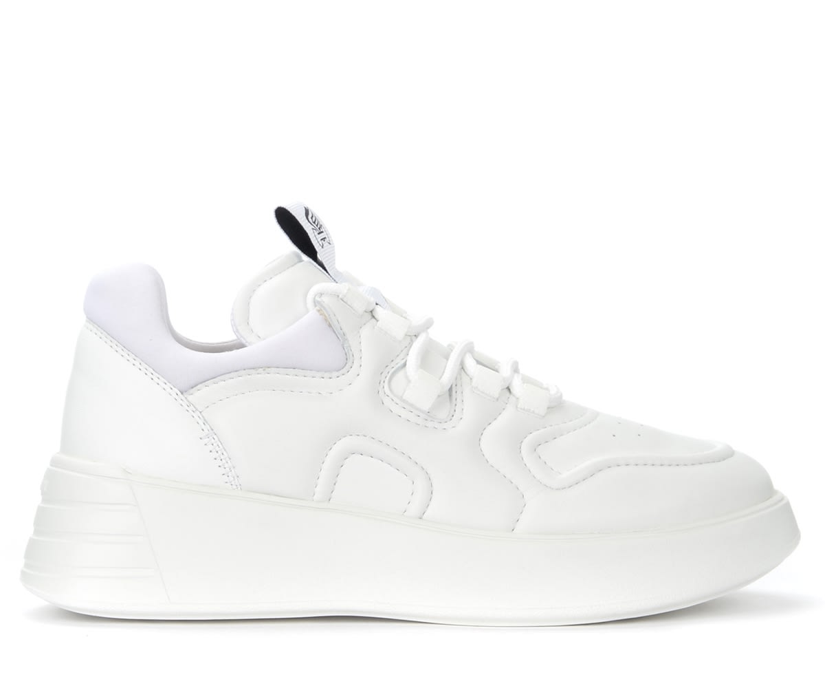 Hogan Rebel Trainer In White Leather