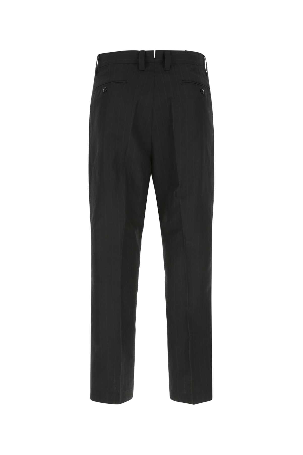 Junya Watanabe Embroidered Polyester Blend Trouser In Navygrey