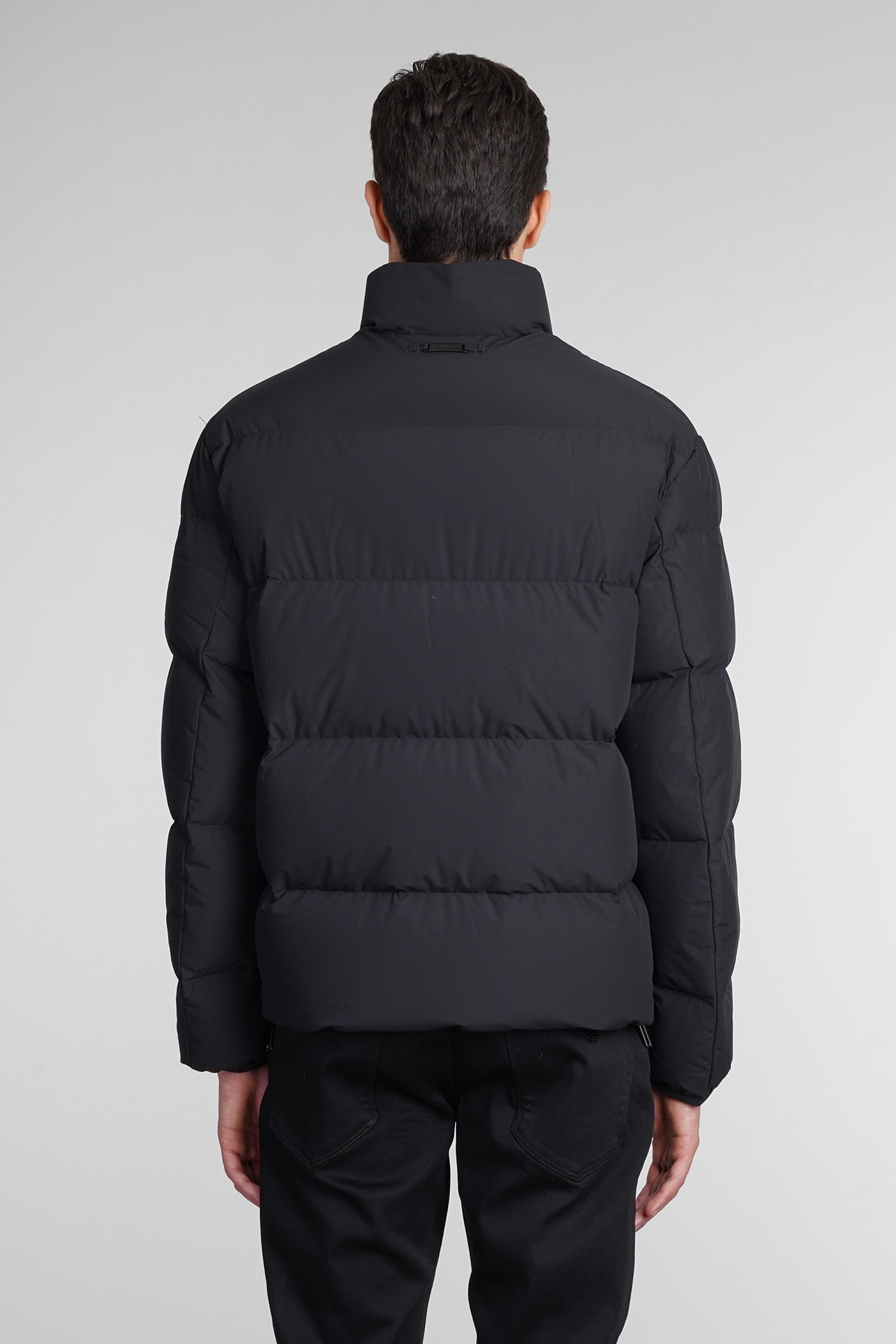 Shop Emporio Armani Puffer In Black Polyester