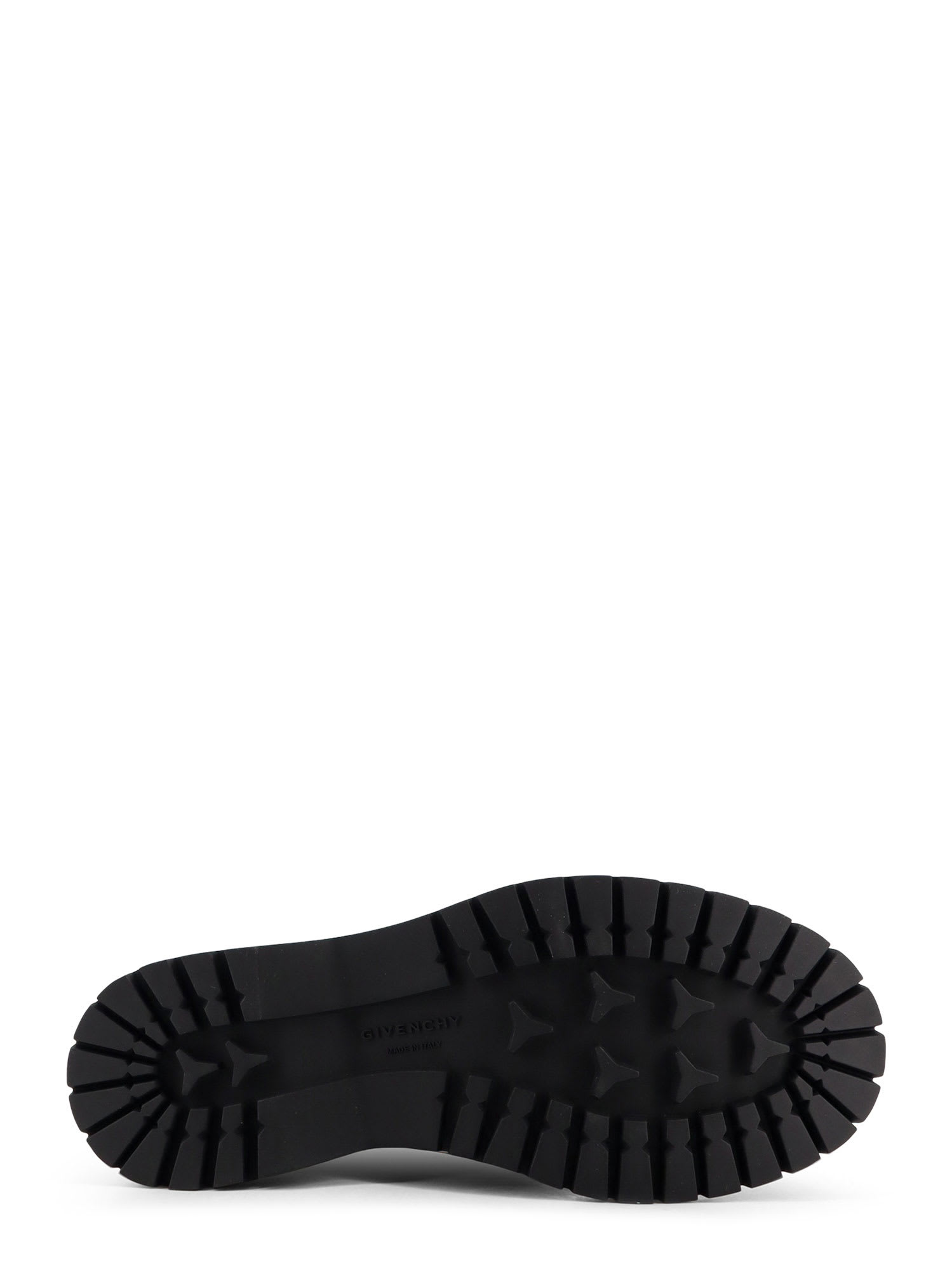 Givenchy Chunky Sole Leather Ankle Boots With Pull Tab In Black