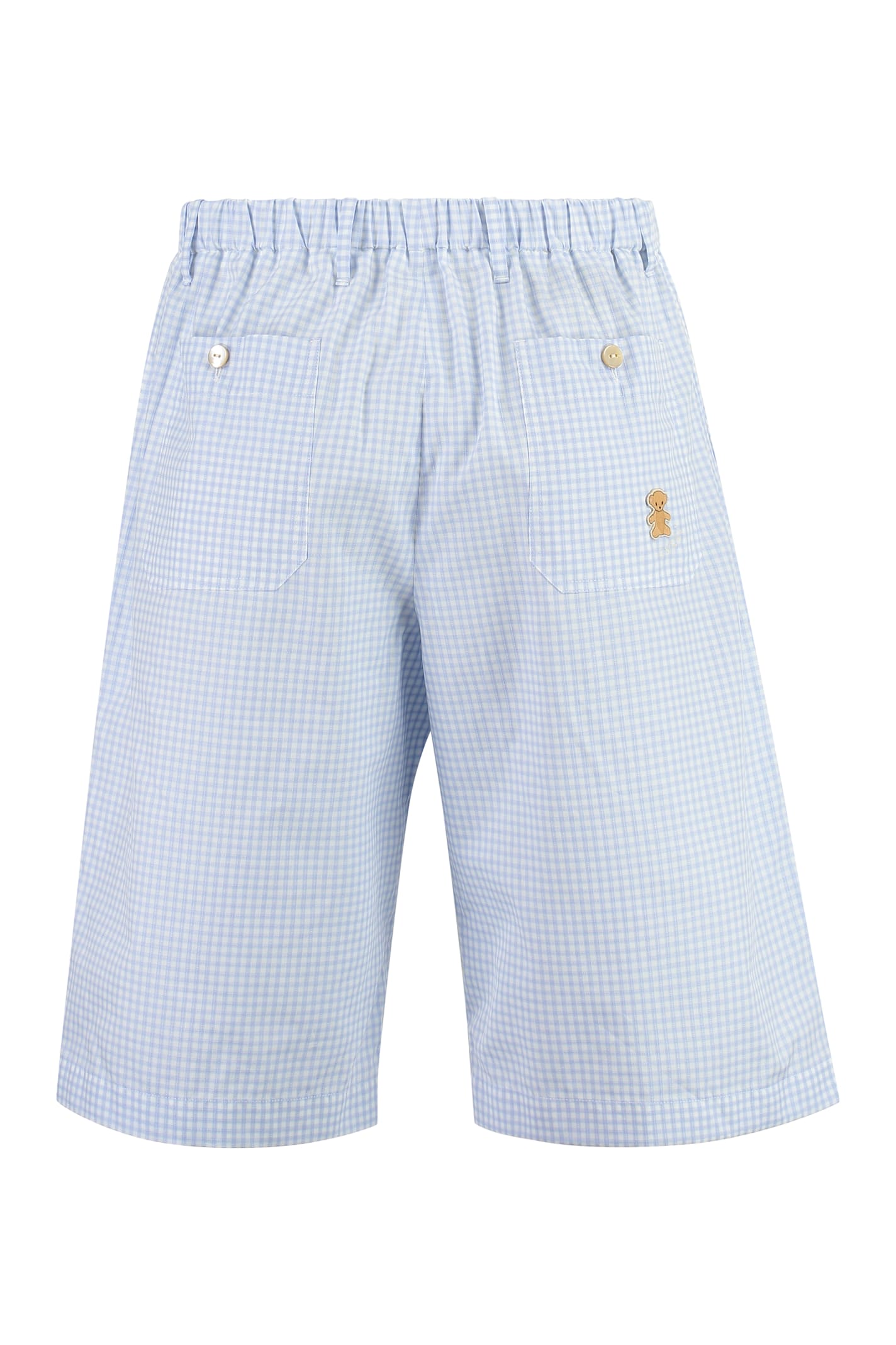 Gucci Cotton Bermuda Shorts In Blue