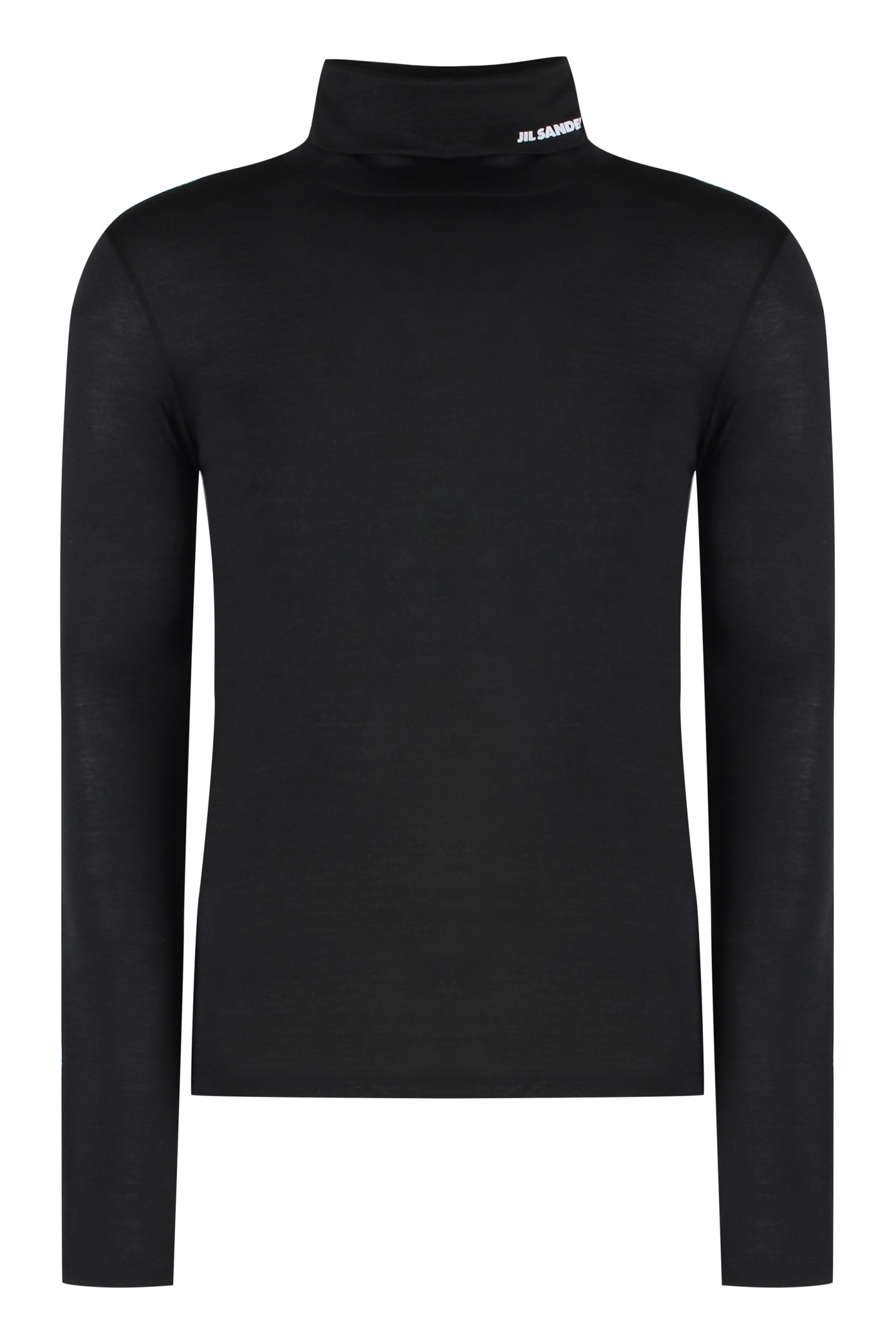 Jil Sander Knitted T-shirt In Black