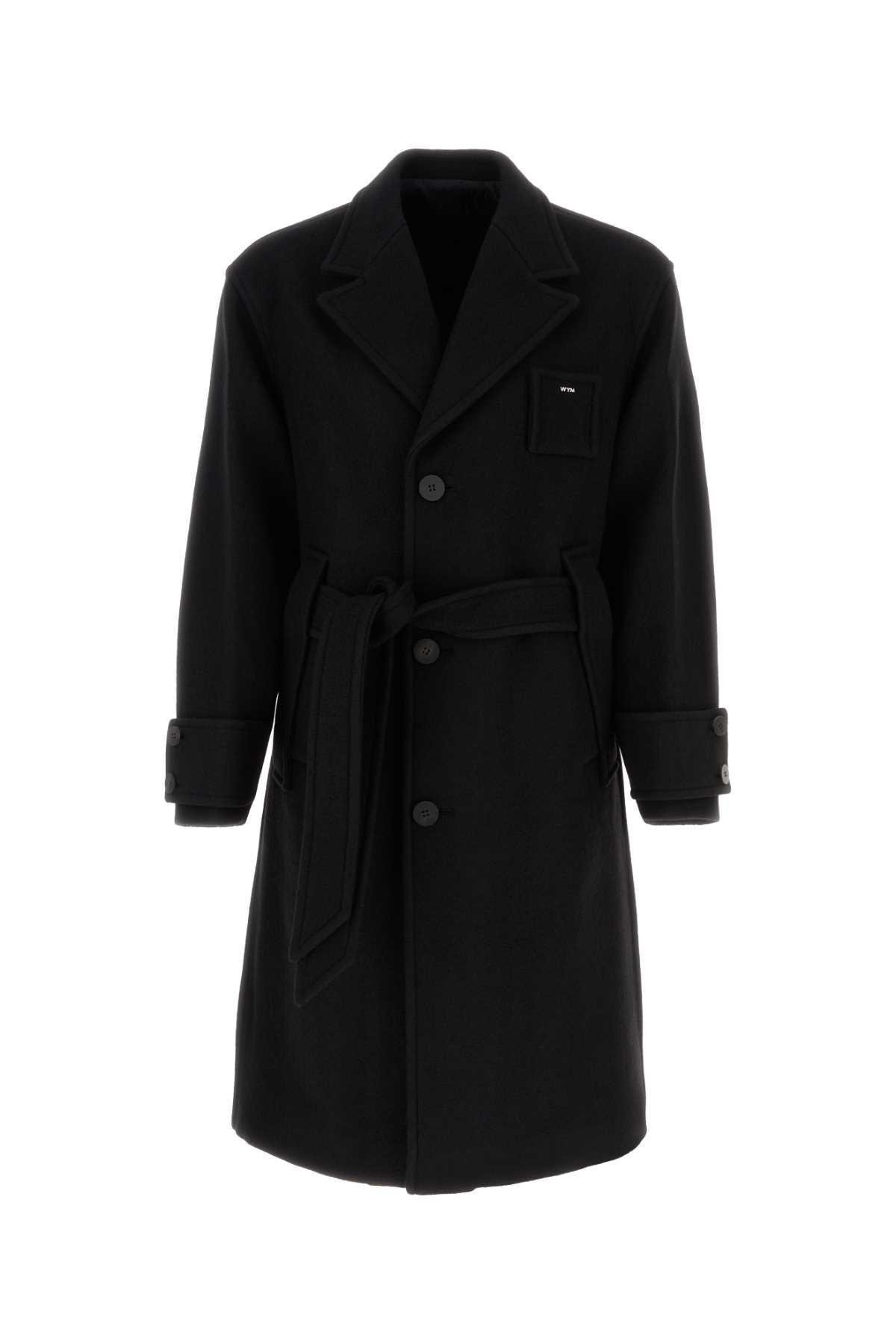 Shop Wooyoungmi Black Wool Coat