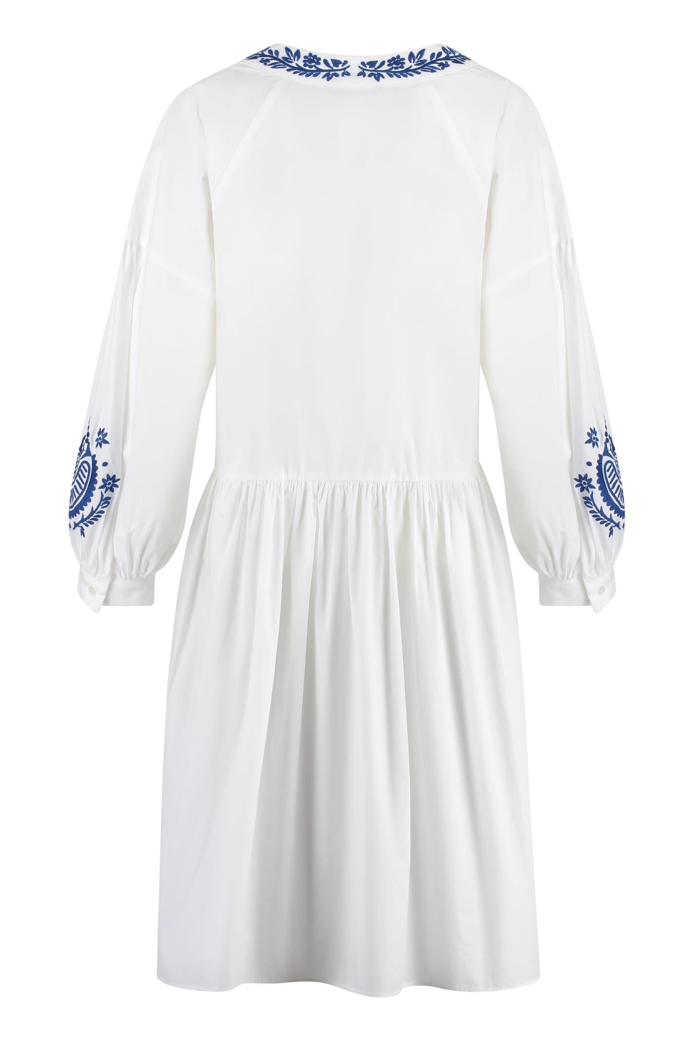 Shop Weekend Max Mara Dirce Poplin Mini Dress In White