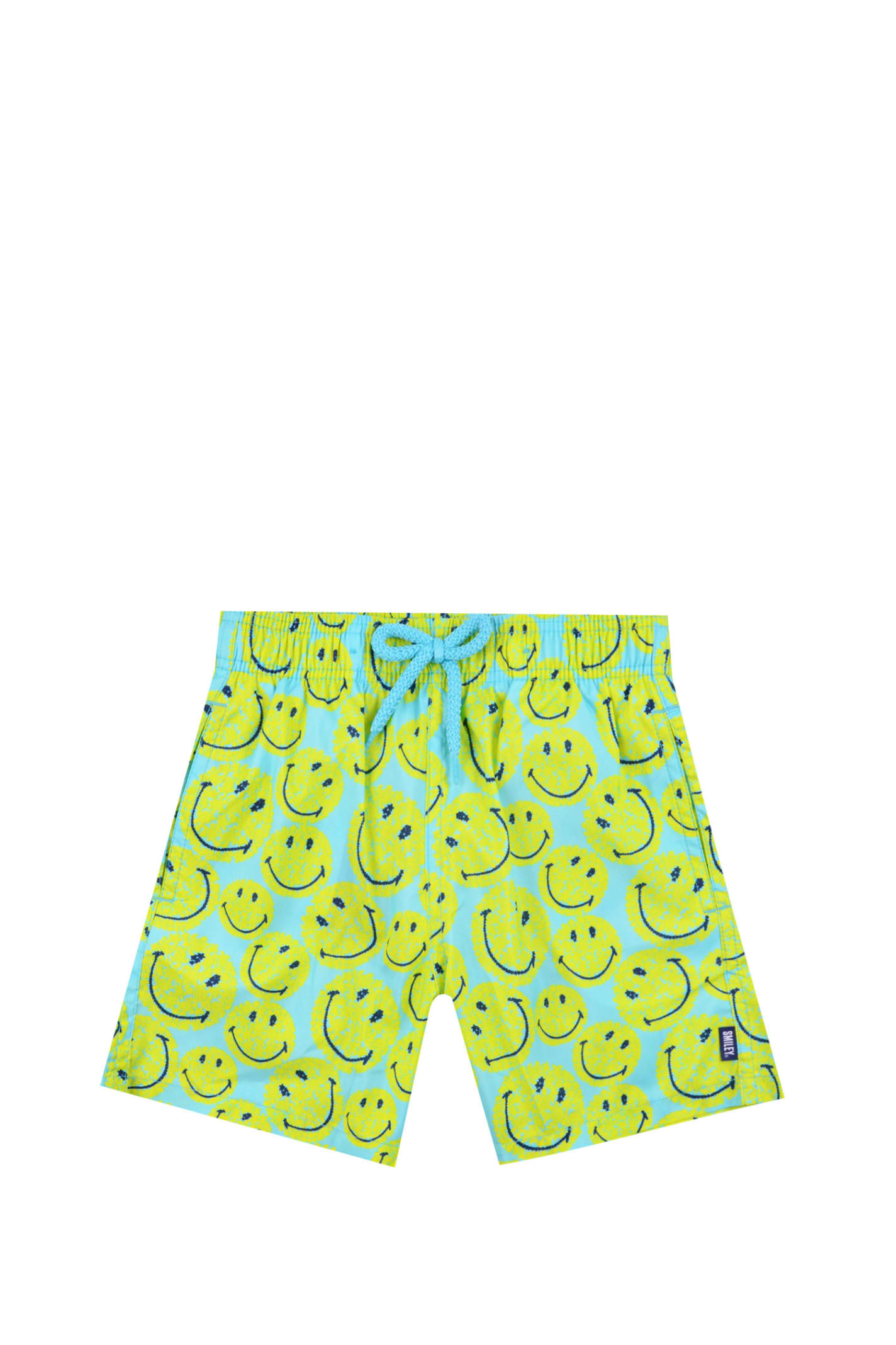 Shop Vilebrequin Turtles Smiley Swim Shorts In Multicolor