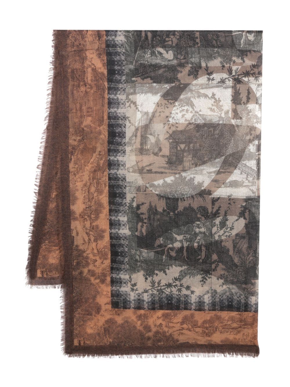 Shop Pierre-louis Mascia Euclide S 135x195 Scarf In Multi