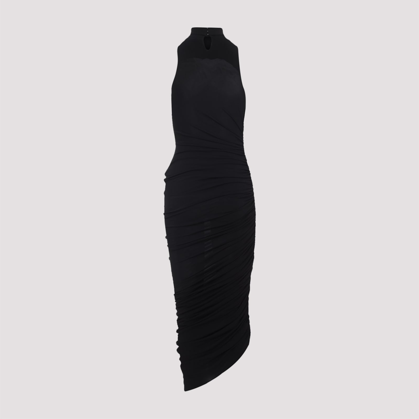 Jacquemus Womens Black Piazza Draped Stretch-woven Maxi Dress Xs In Black