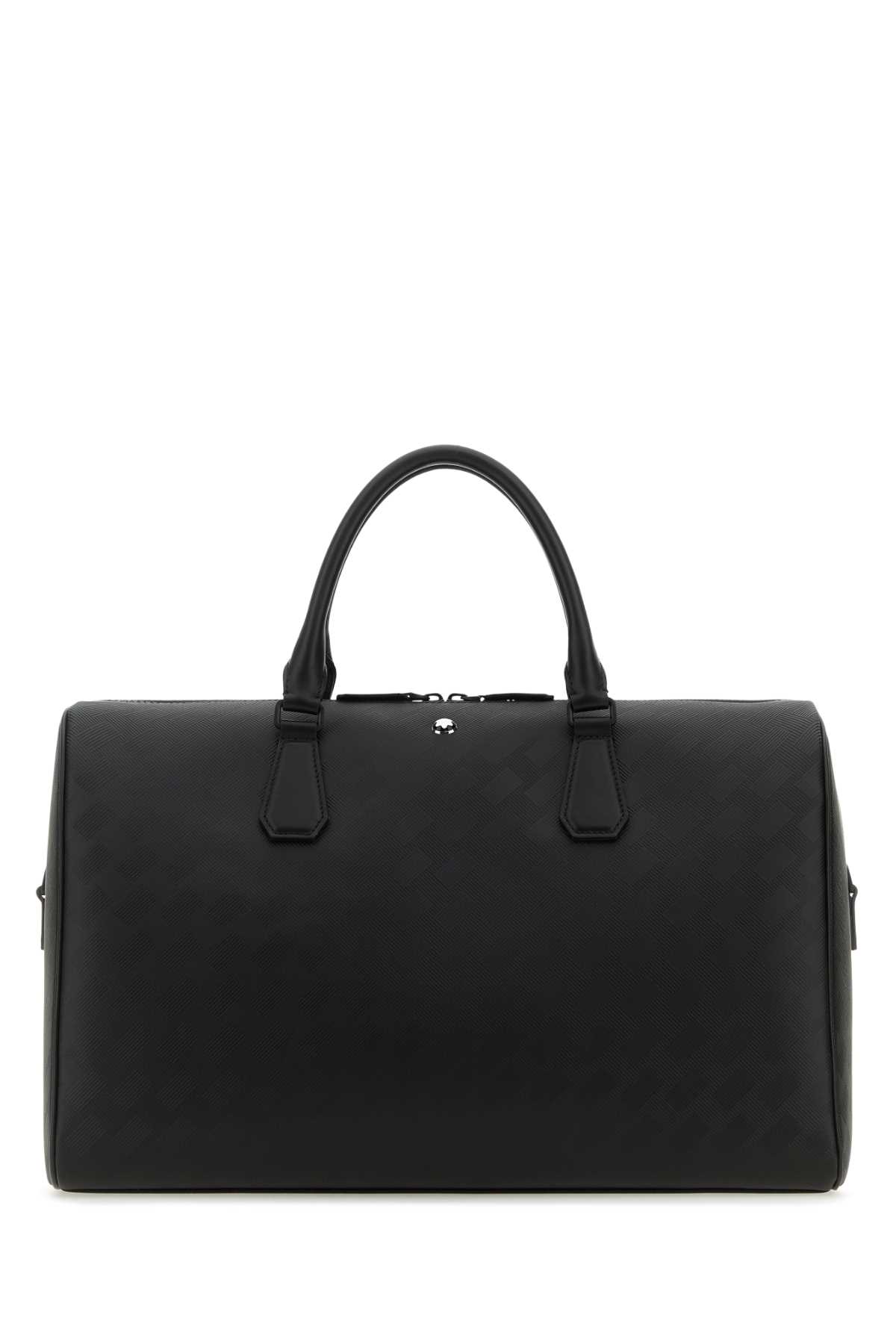 Shop Montblanc Black Leather 142 Travel Bag