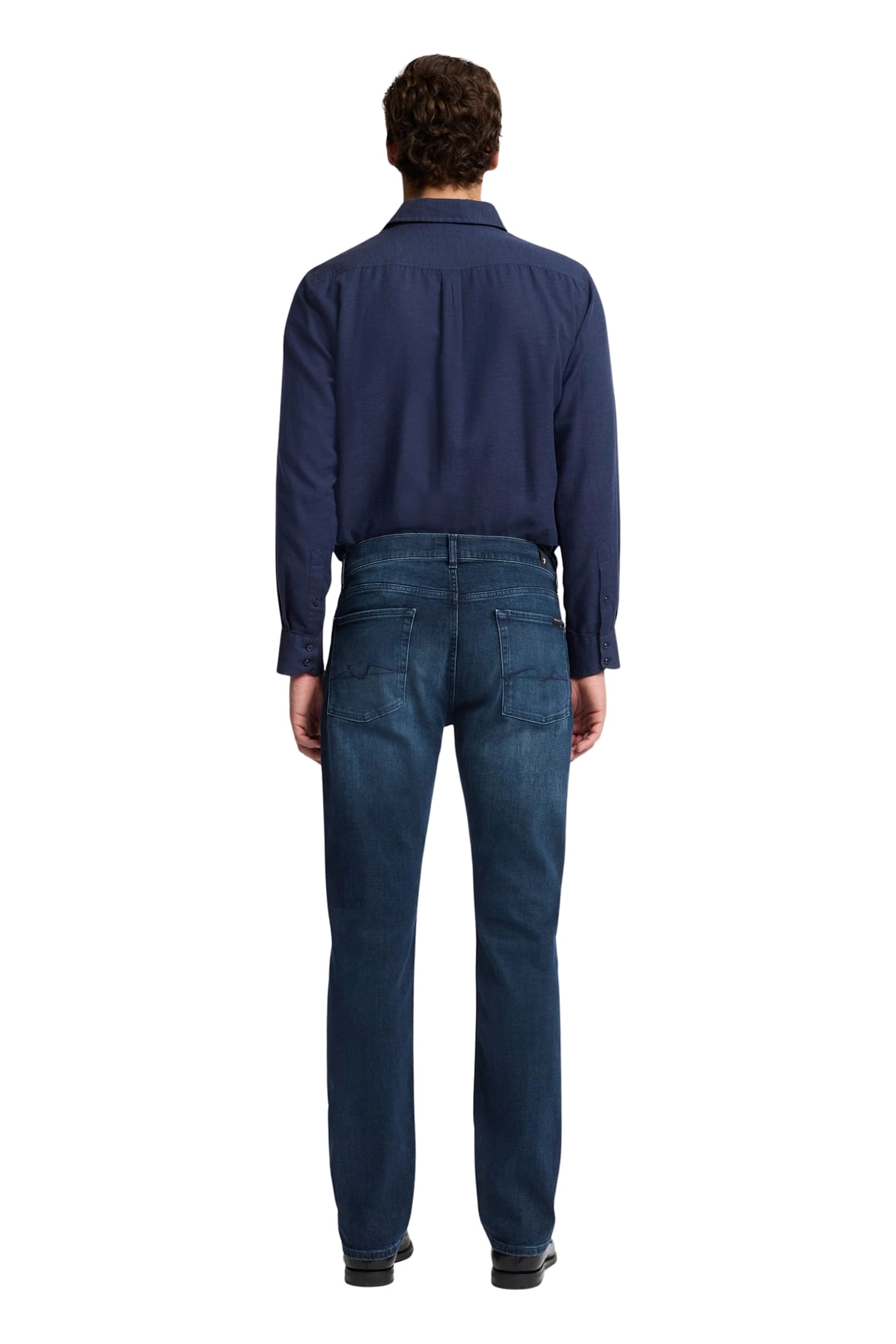 7 For All Mankind The Straight Dark Blue In Blue