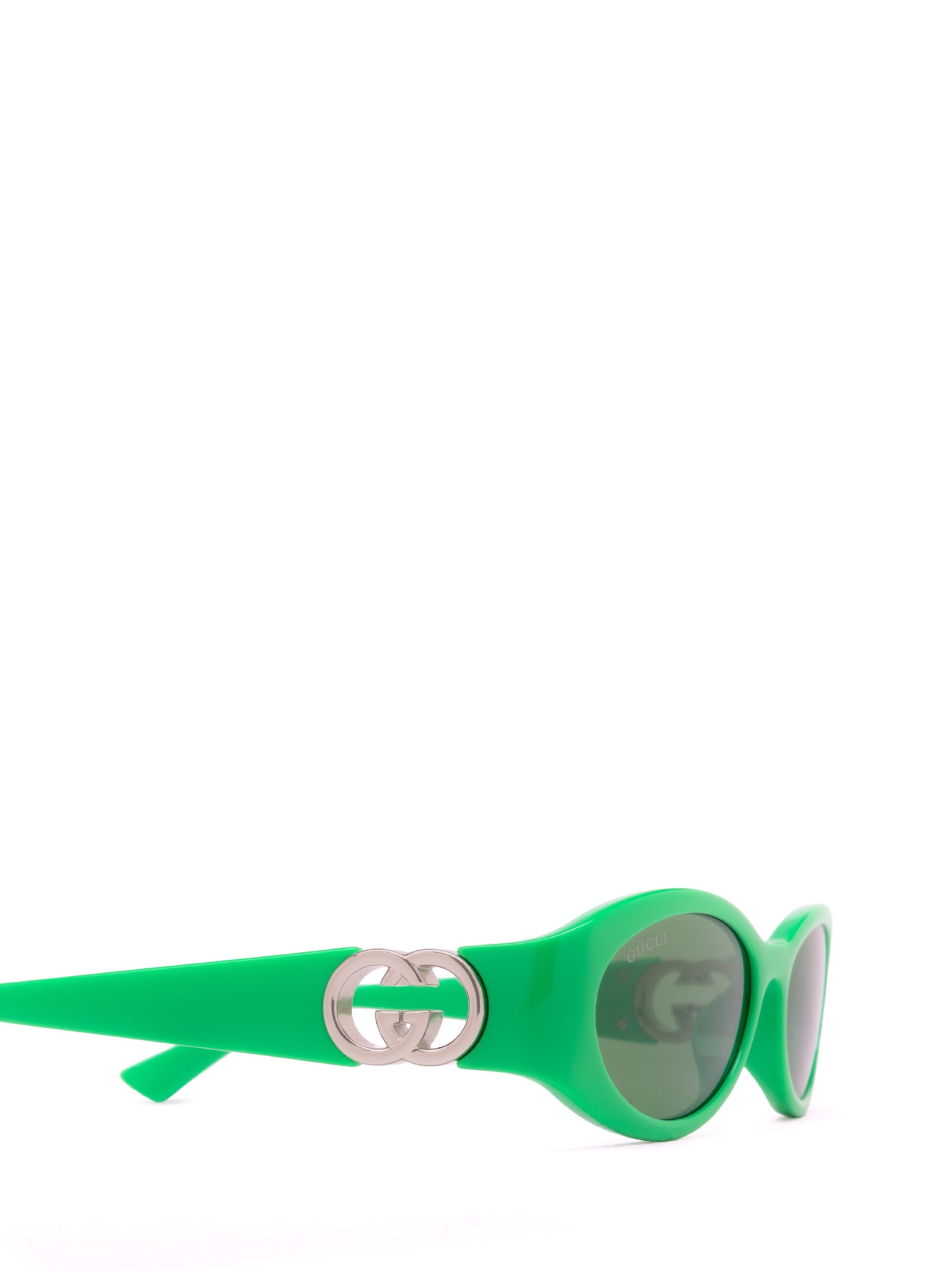Shop Gucci Gg1660s Green Sunglasses