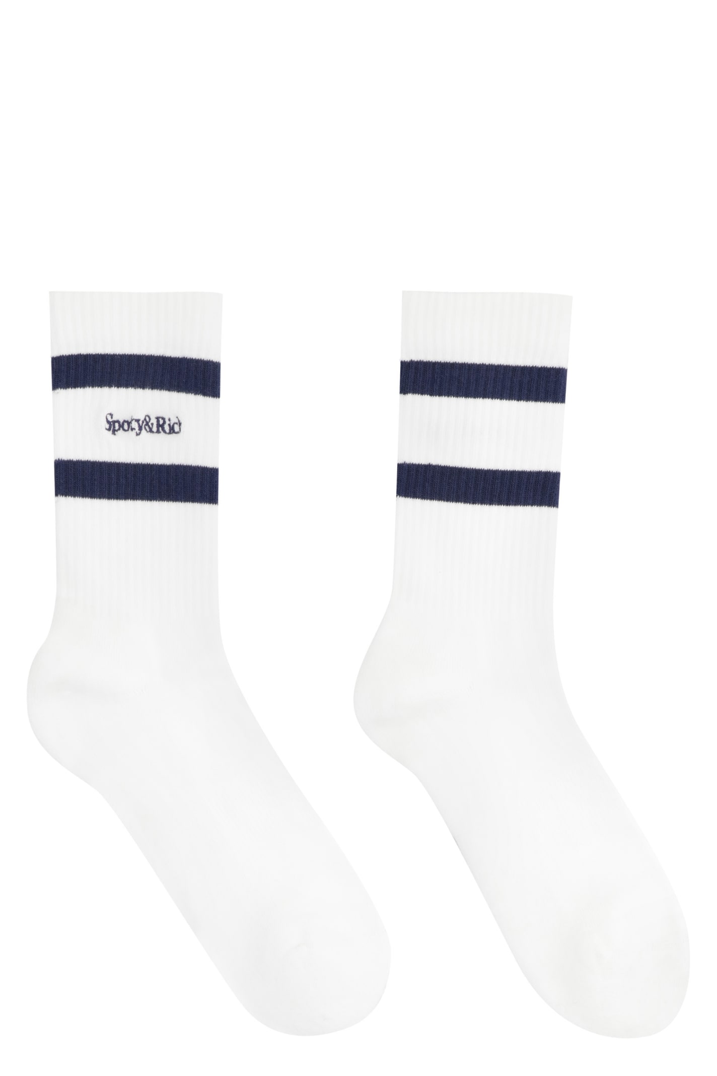 Sporty & Rich Cotton Socks With Logo