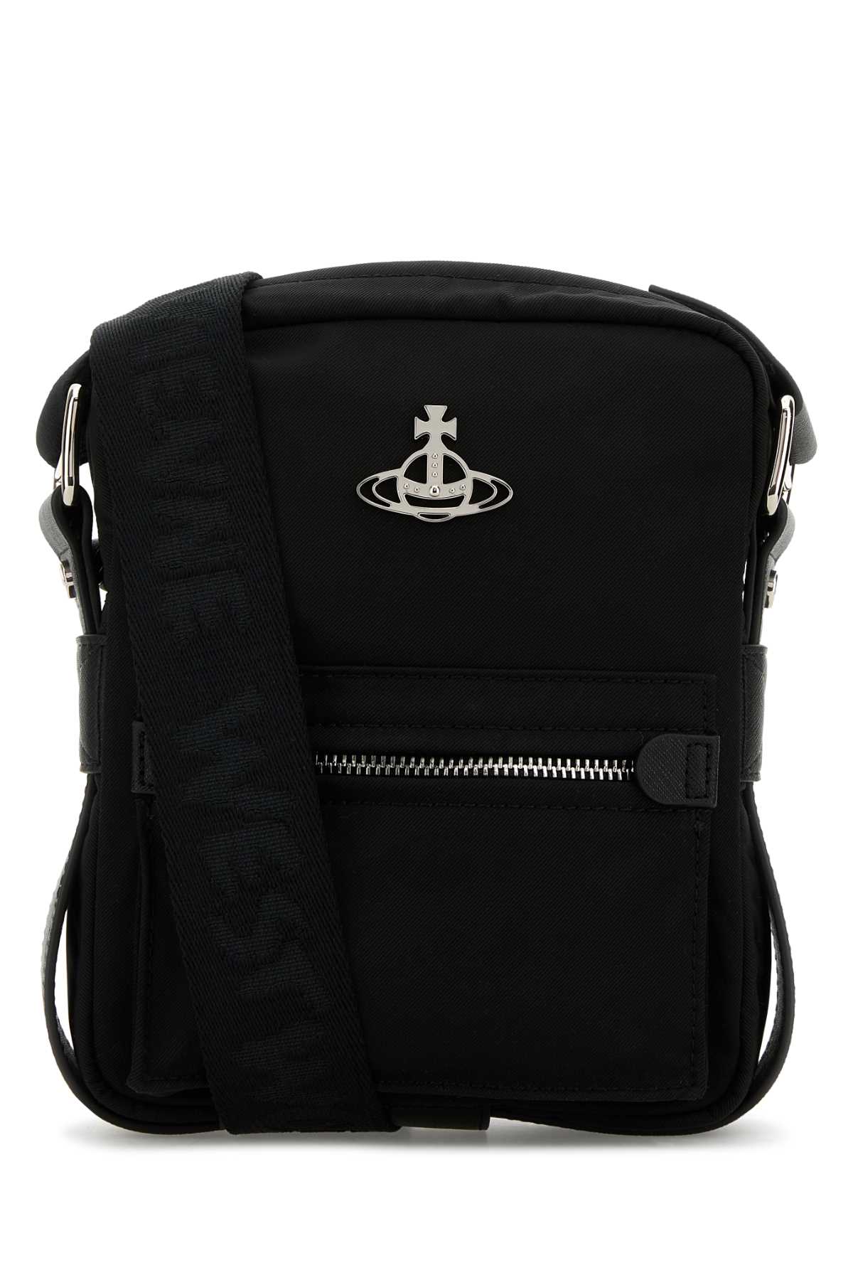 Vivienne Westwood Black Fabric Jackson Crossbody Bag