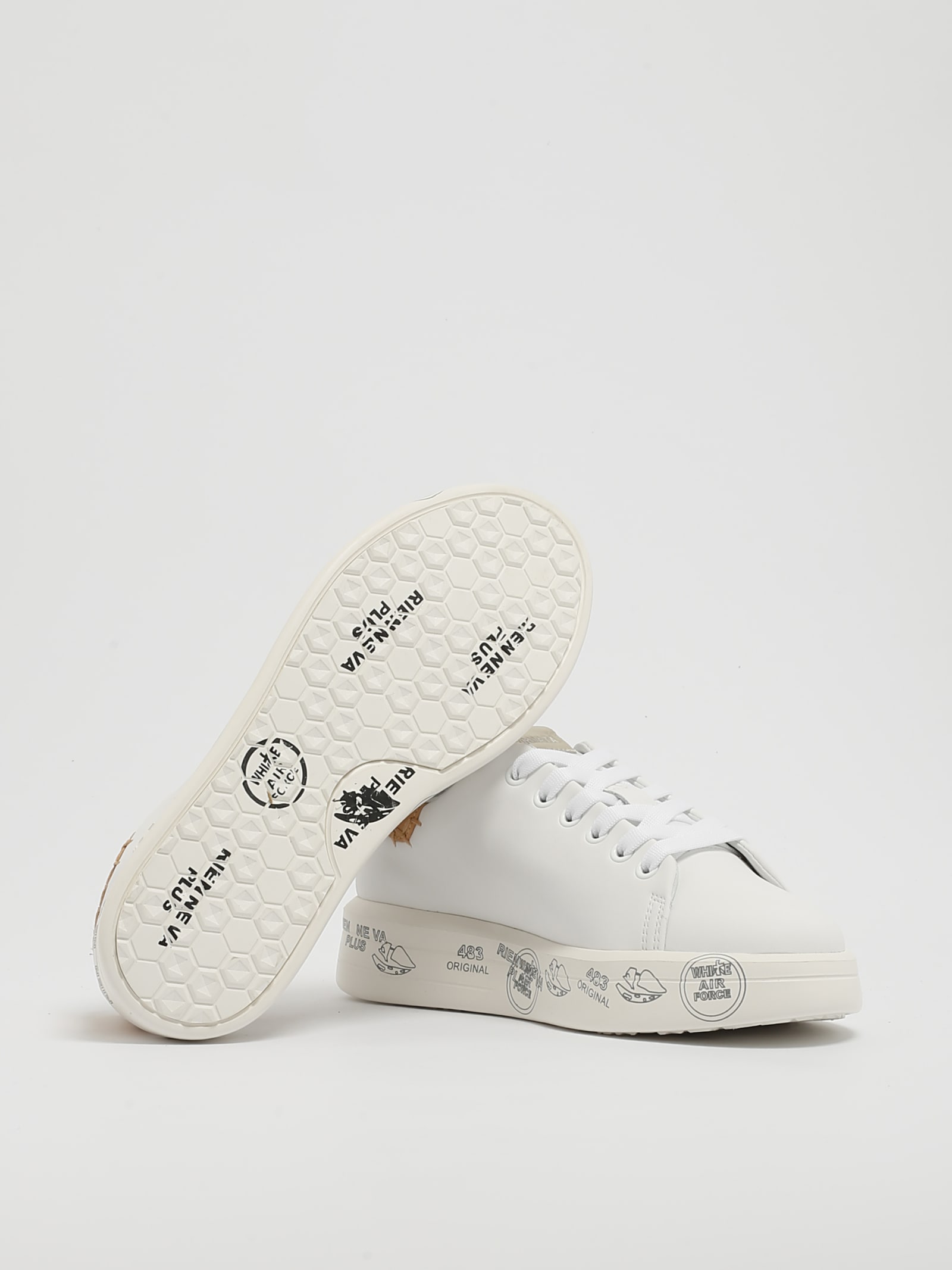 Shop Premiata Belle Sneaker In Bianco