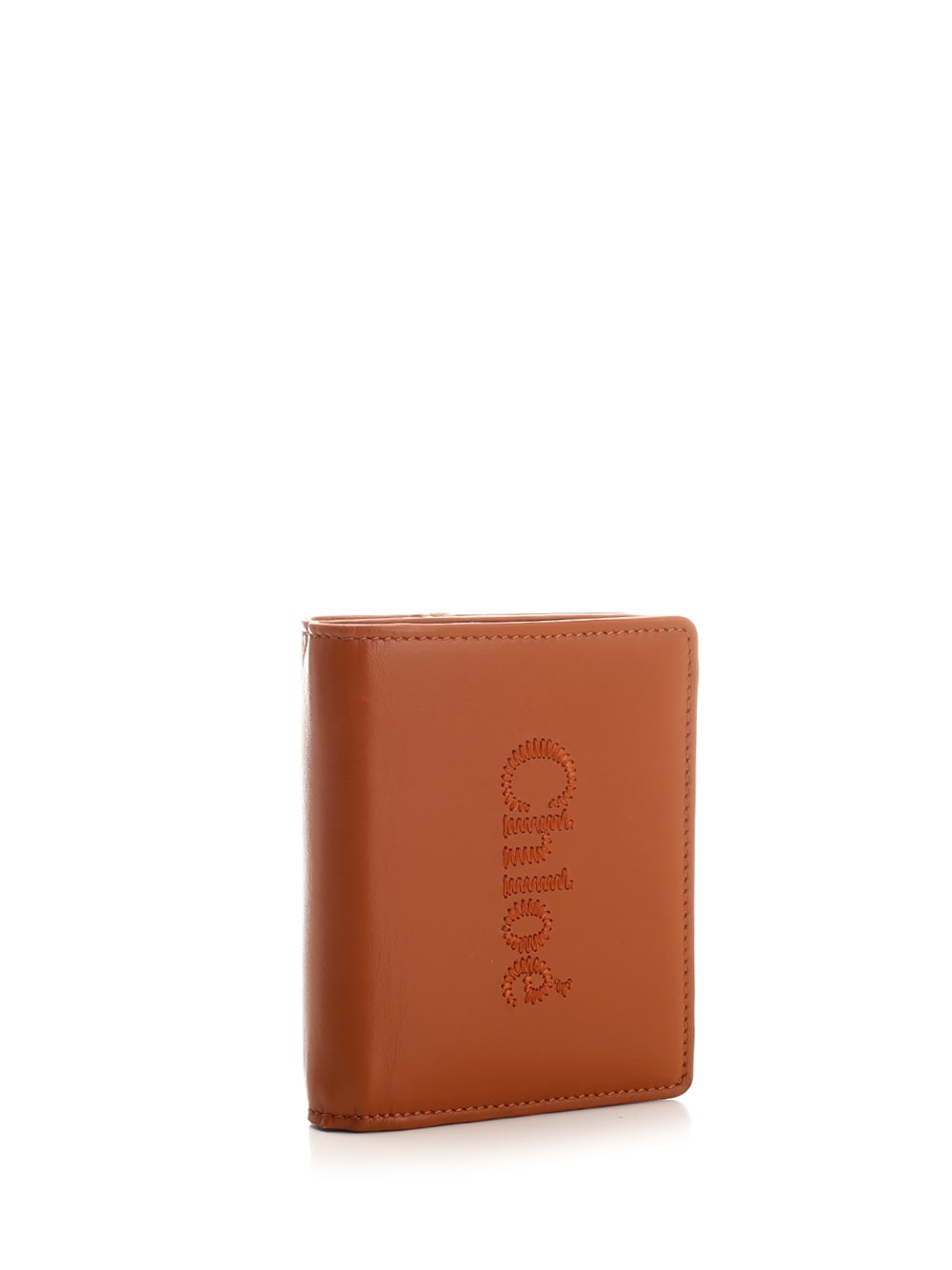 Shop Chloé Sense Compact Wallet In Brown