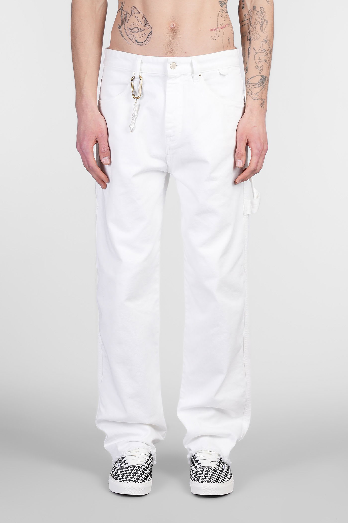 John Jeans In White Denim