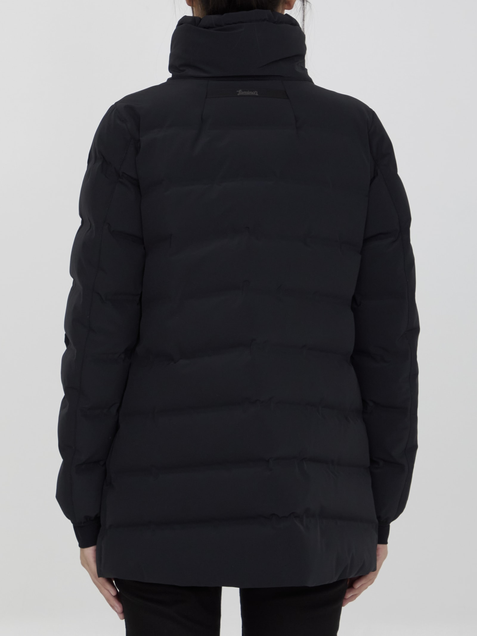 Shop Herno Gore-tex Down Jacket In Black