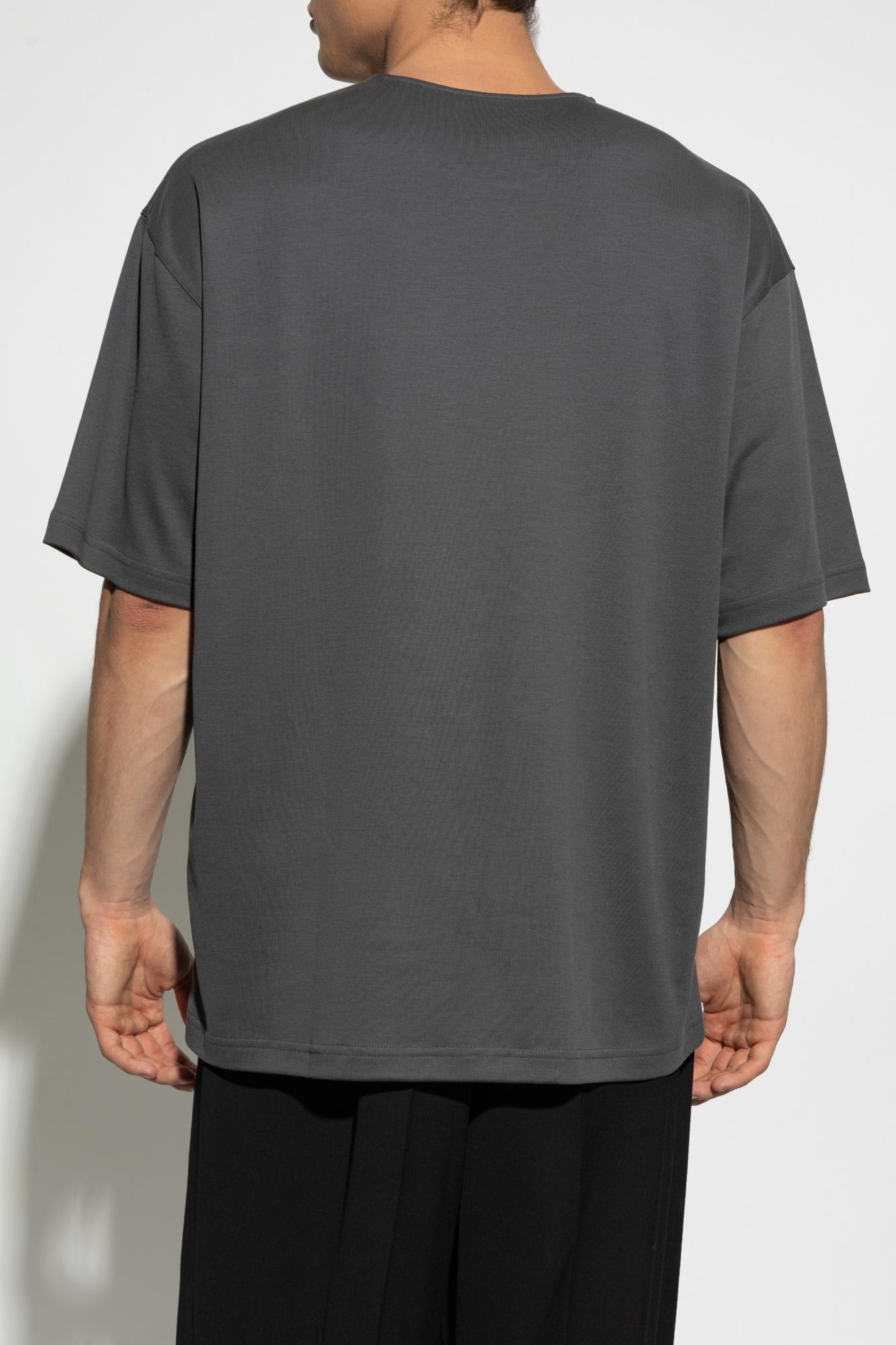 Lemaire T-shirt With Pocket In Gray