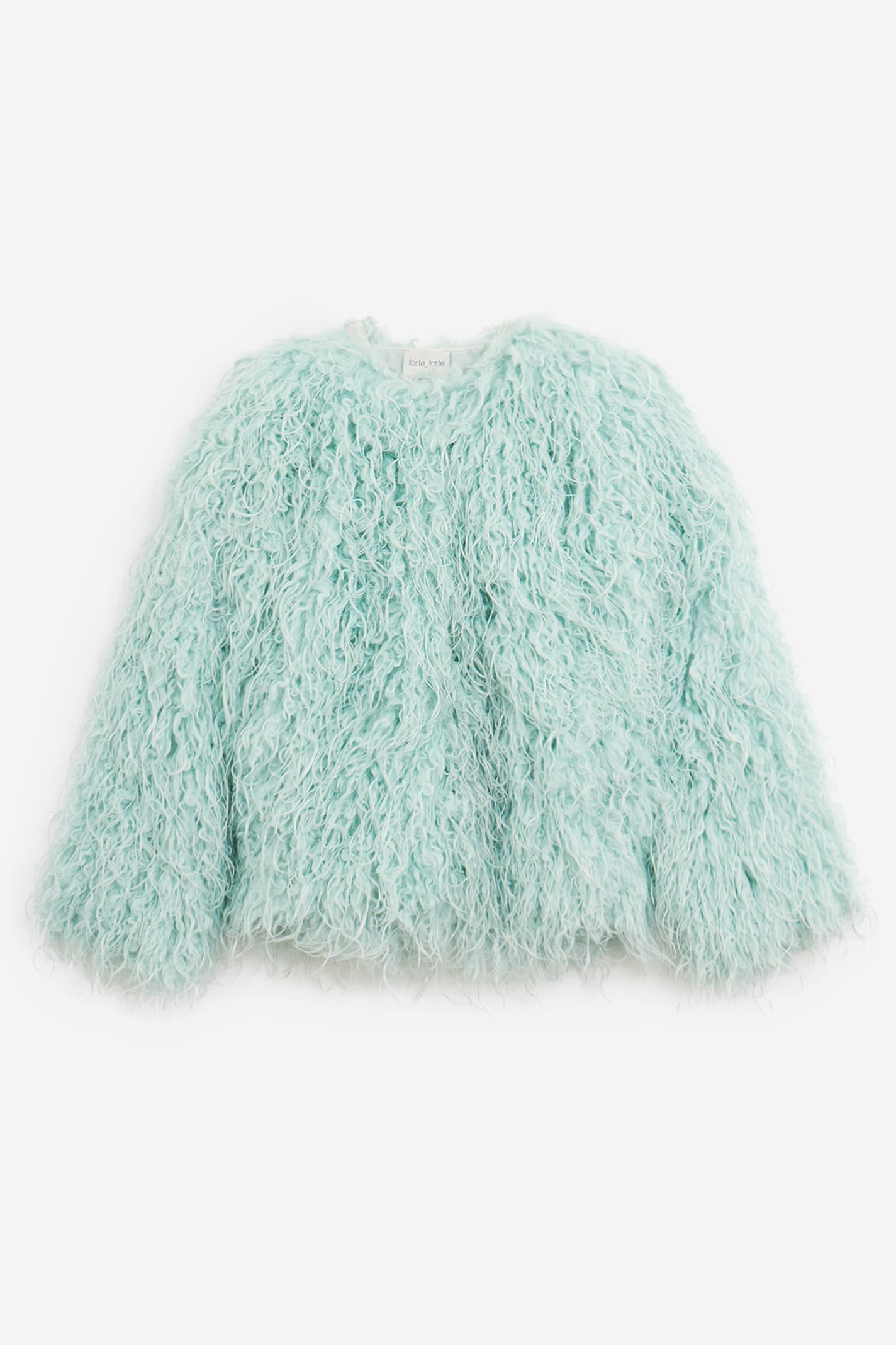Forte Forte Wave Faux-fur Jacket In Blue