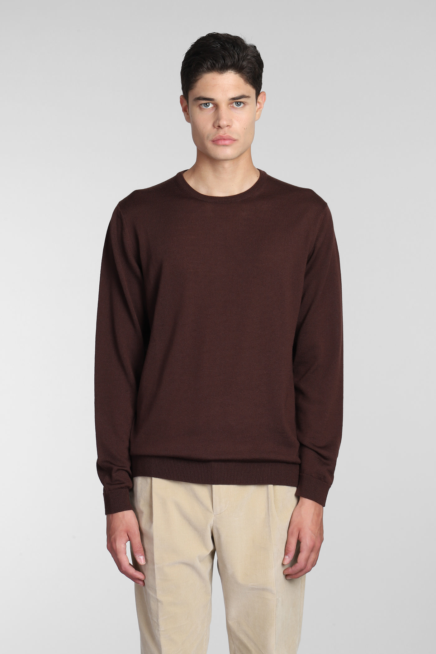dressing gownRTO COLLINA KNITWEAR IN BROWN WOOL