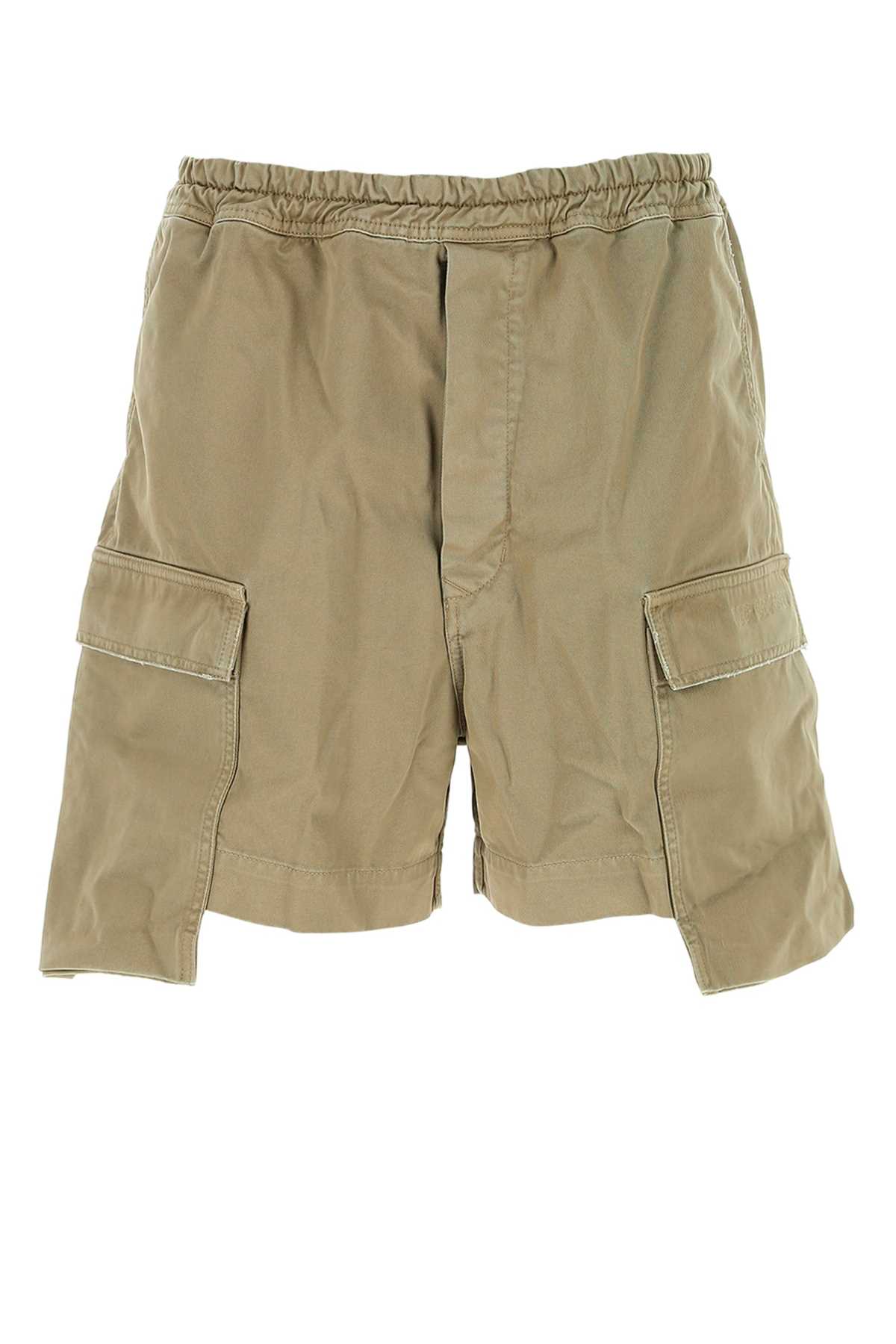 14 Bros Army Green Cotton Scanlon Bermuda Shorts