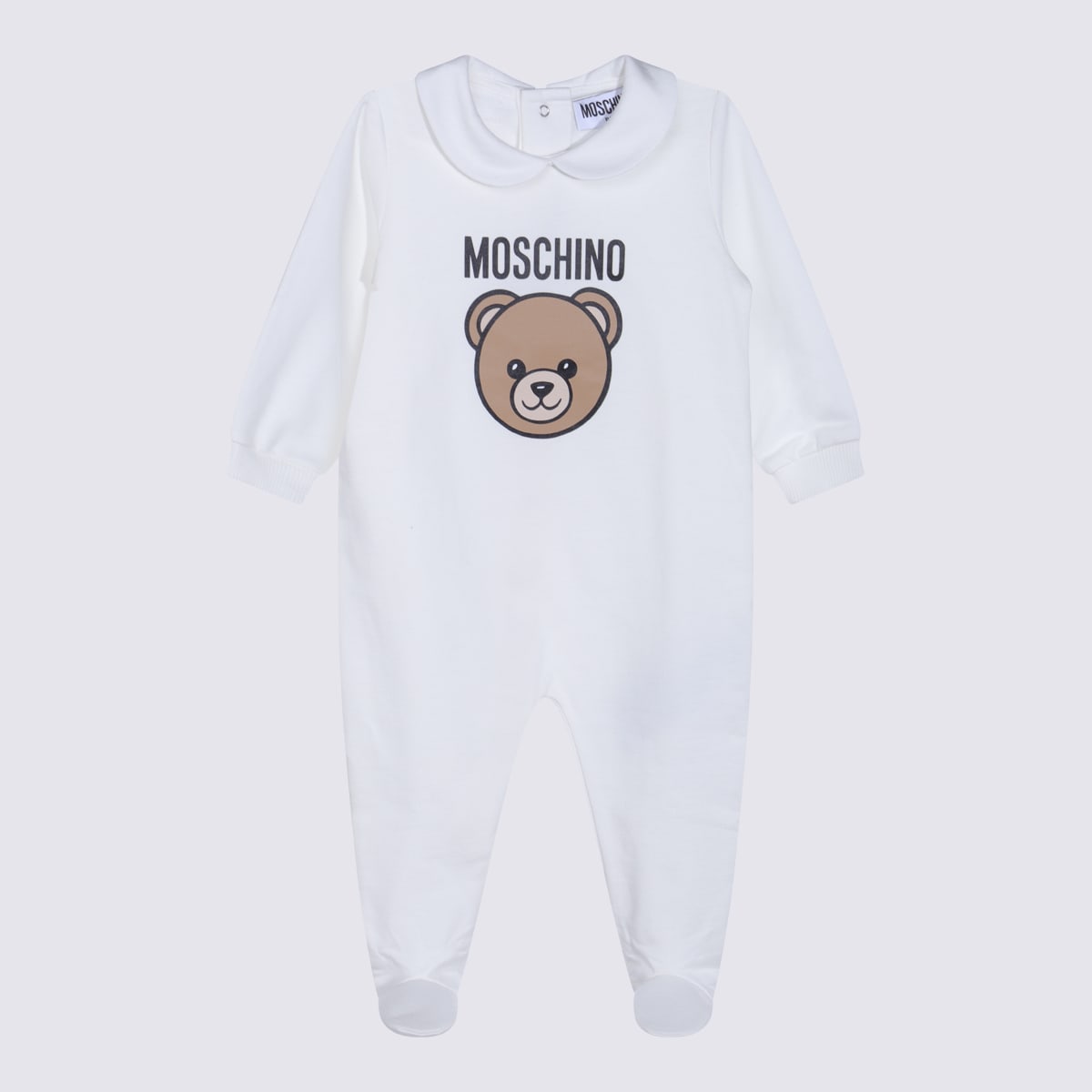 Moschino White Cotton Jumpsuit In White