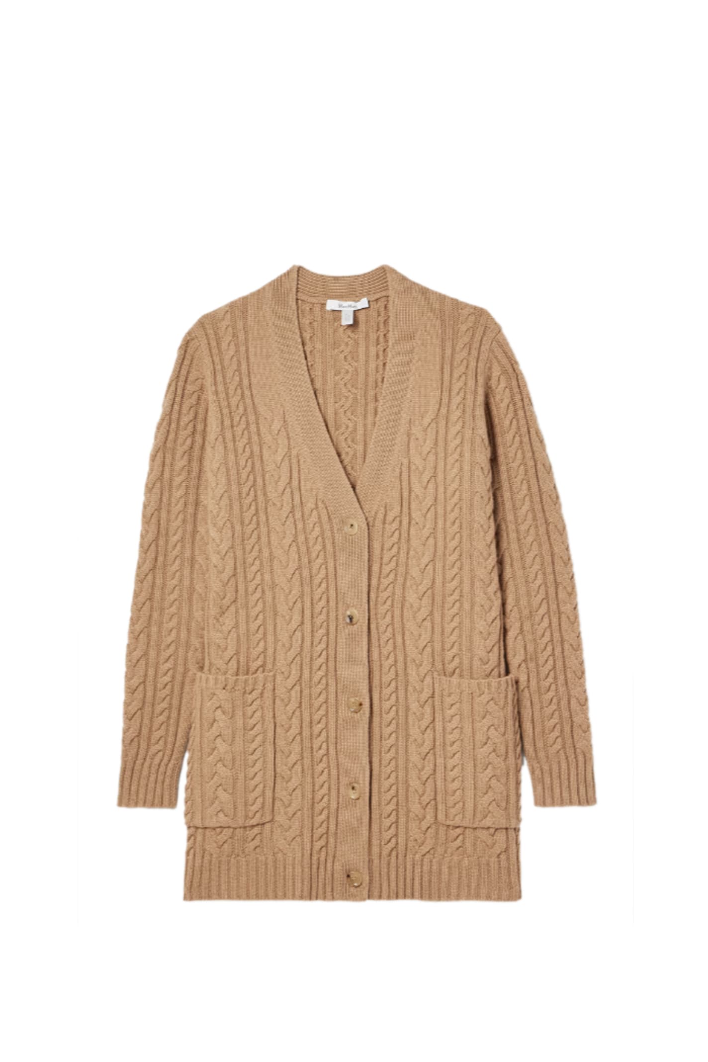 Shop Max Mara Cardigan In Camel