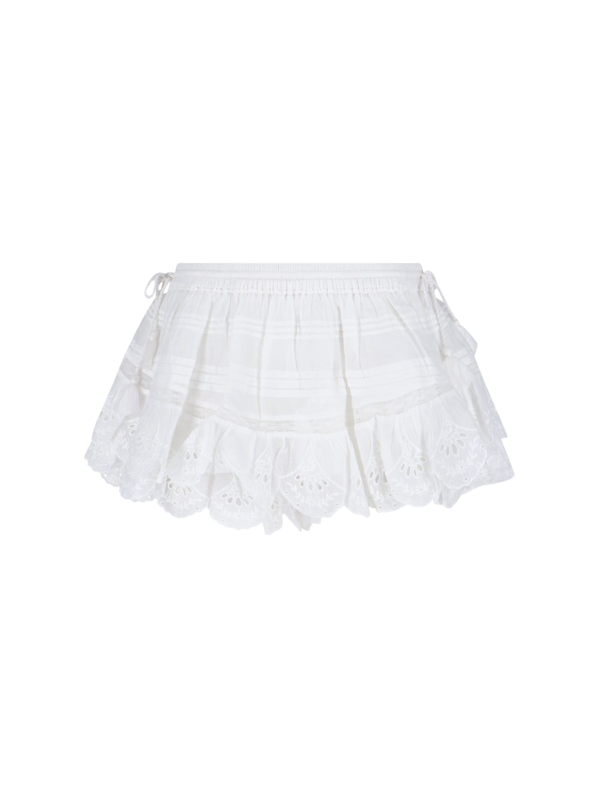 Isabel Marant Étoile Puria Organic Cotton Shorts In White