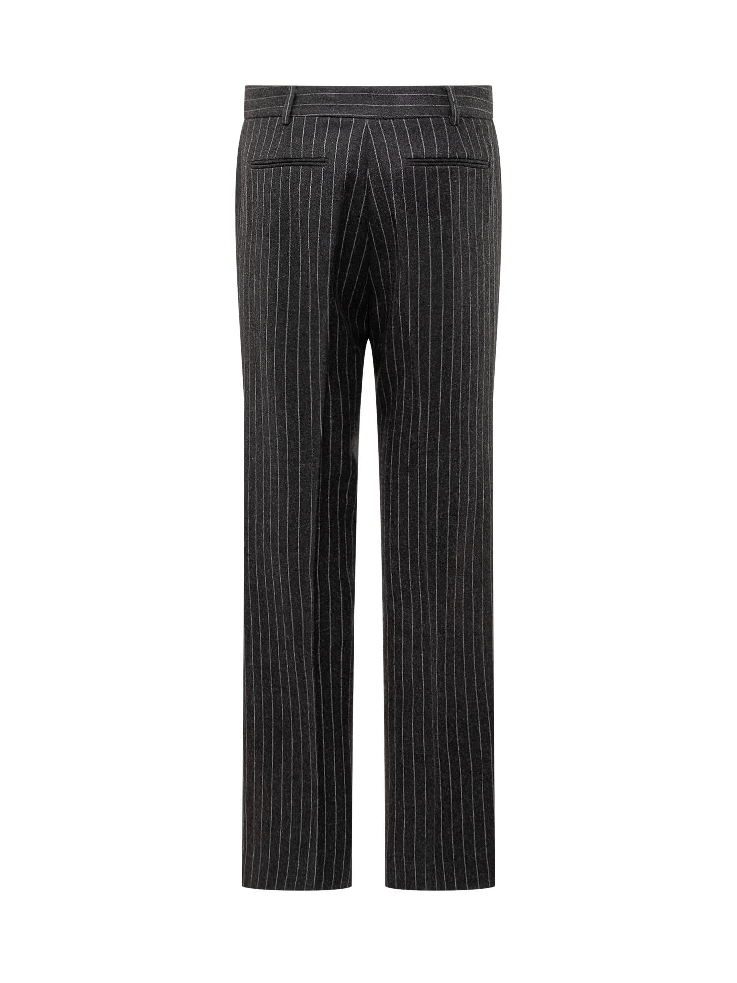 Shop Michael Michael Kors Trousers In Charcoal Hthr