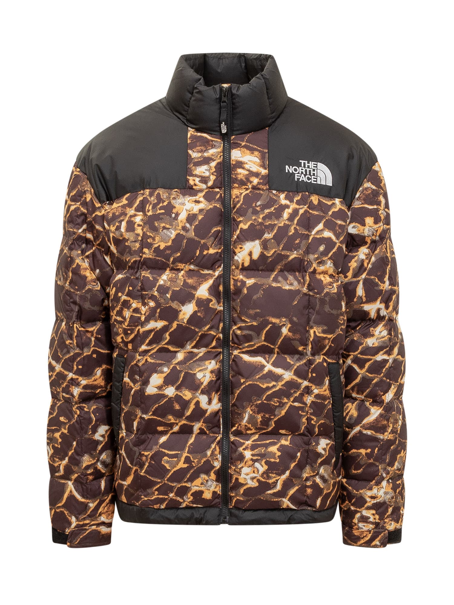 The North Face Abstract-pattern Print Padded-design Jacket In Leopard