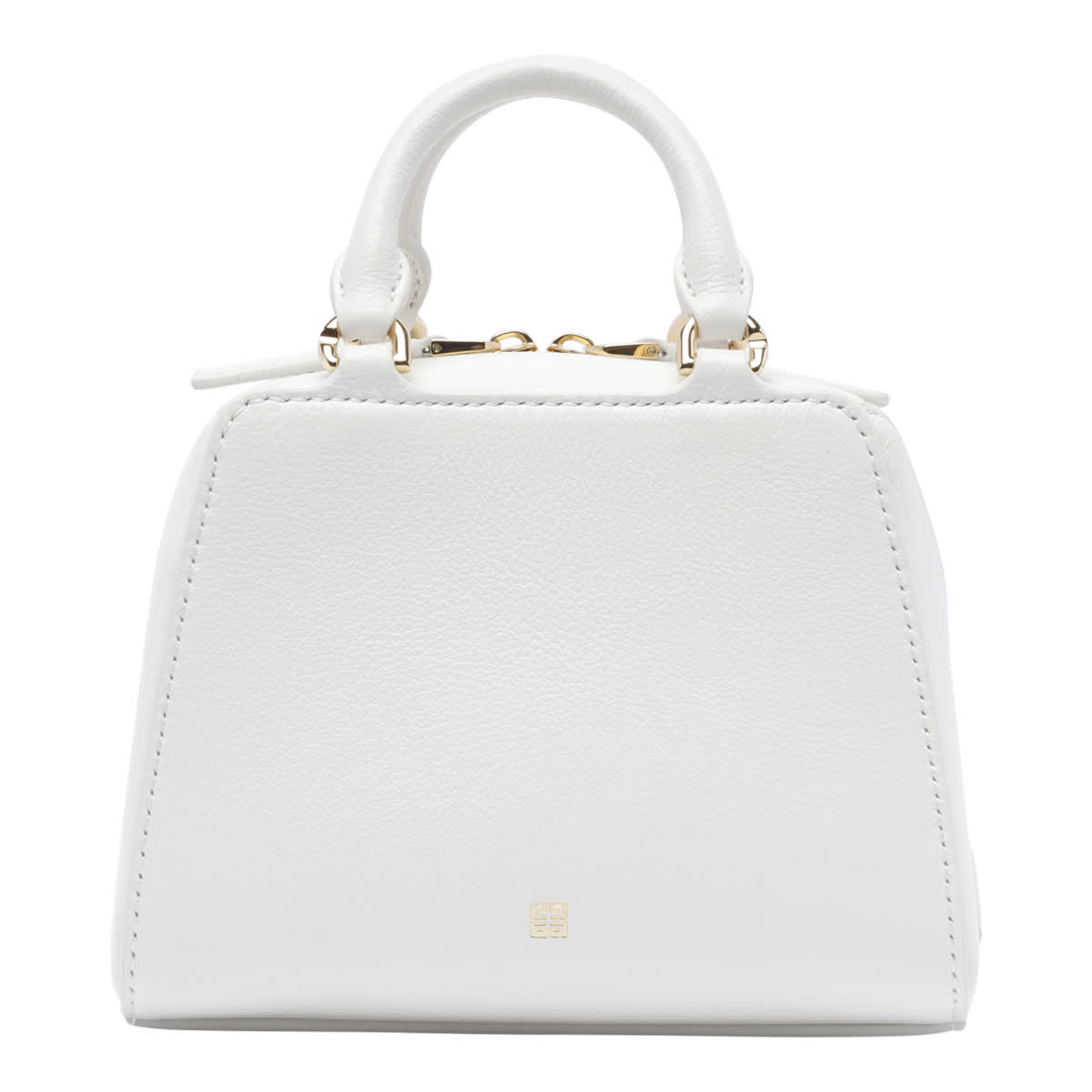 Shop Givenchy Nano Antigona Cube Handbag In White