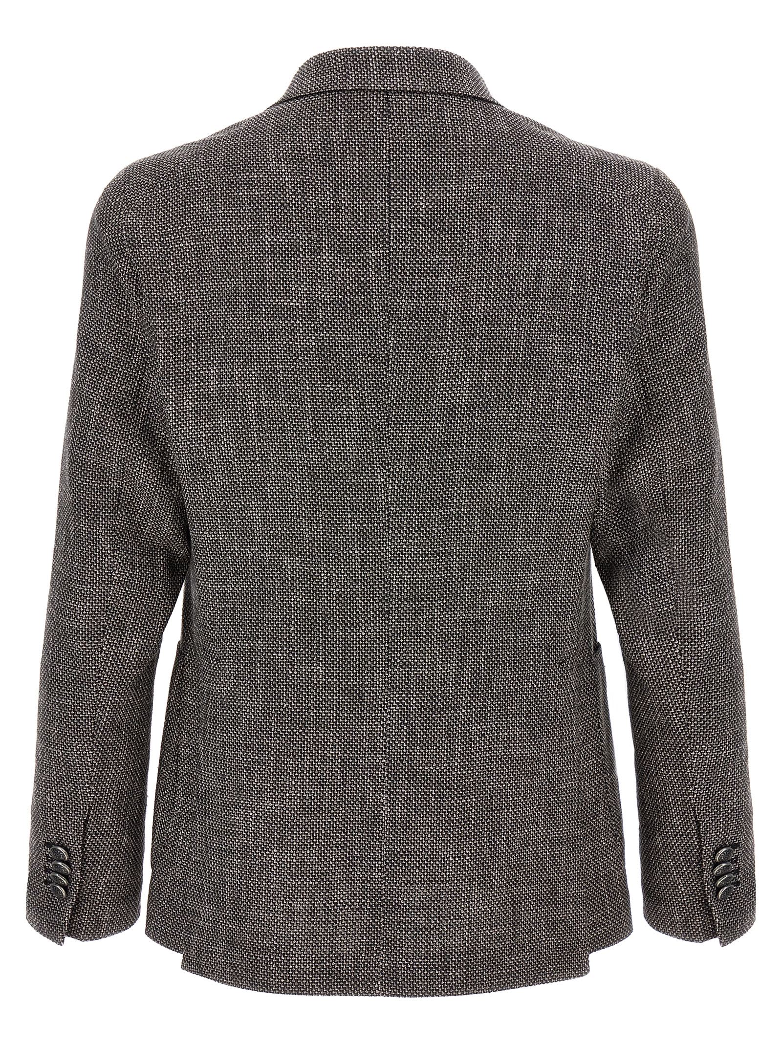 Shop Tagliatore Montecarlo Blazer In Gray