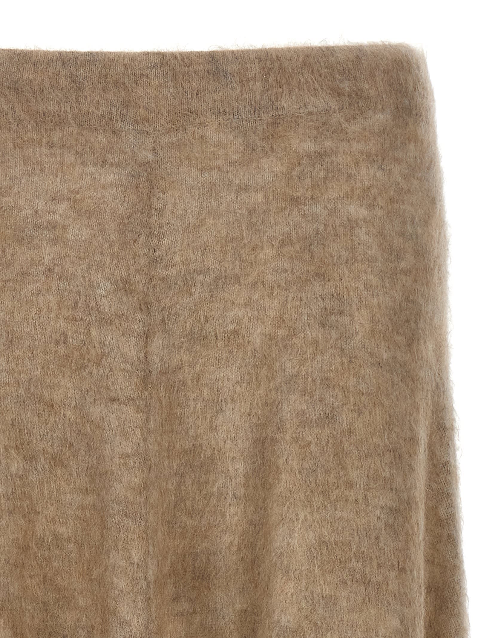 Shop Brunello Cucinelli Mohair Skirt