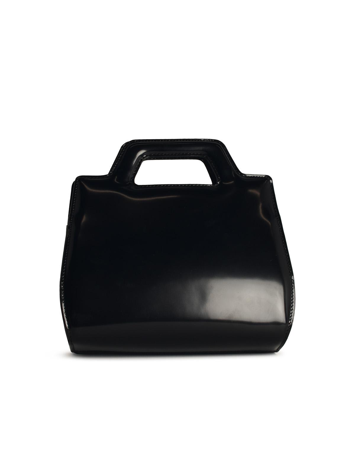 Shop Ferragamo Wanda Black Shiny Leather Bag