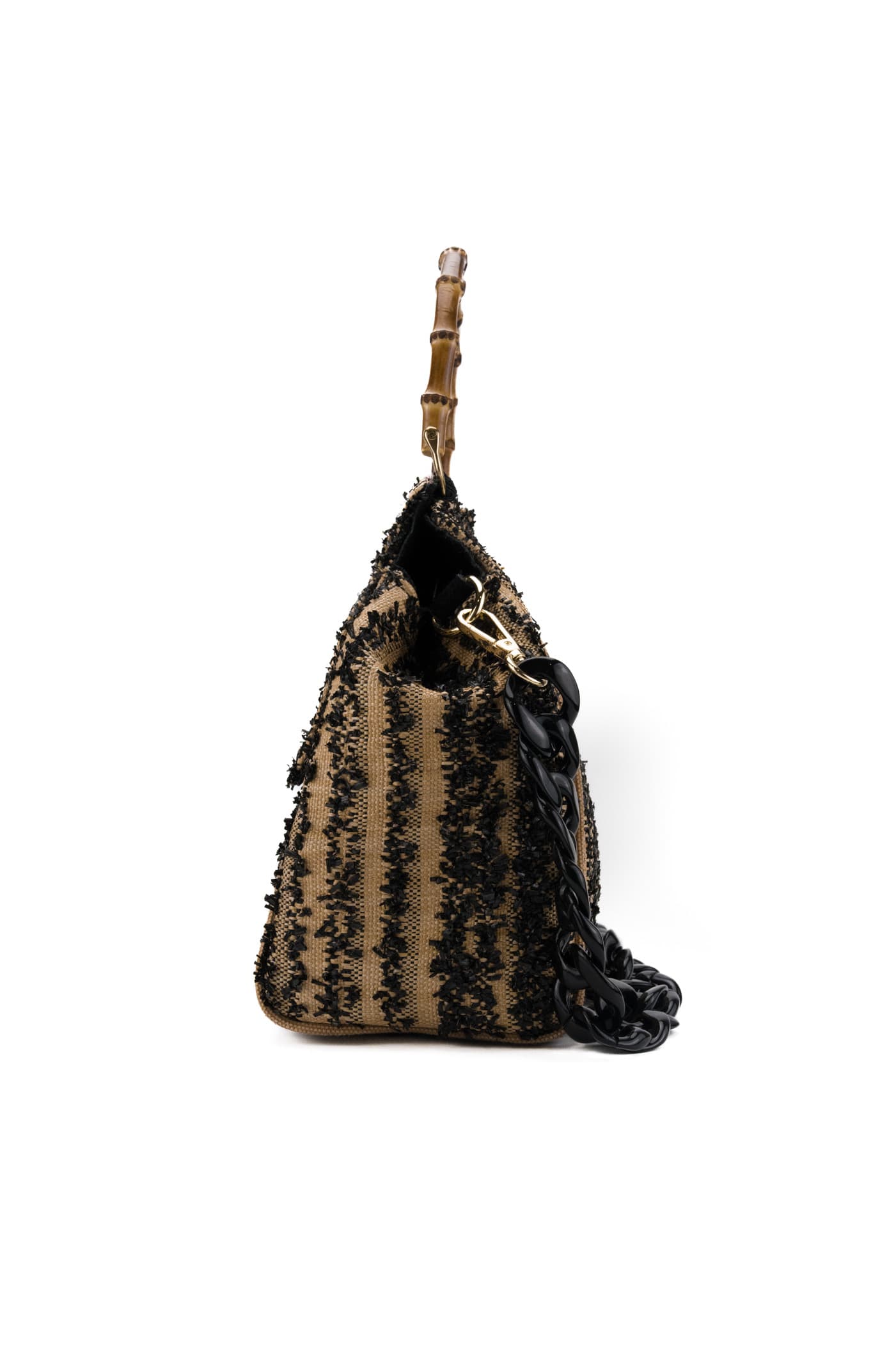 Shop Viamailbag Susan Frill Bag In Naturale/nero