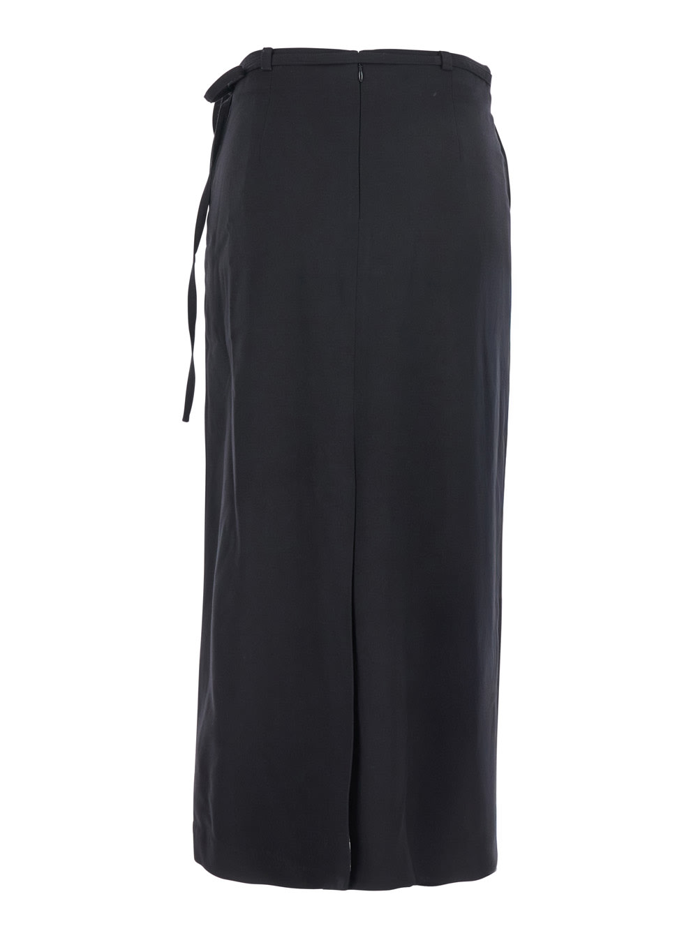 Dunst Maxi Wrap Skirt In Black