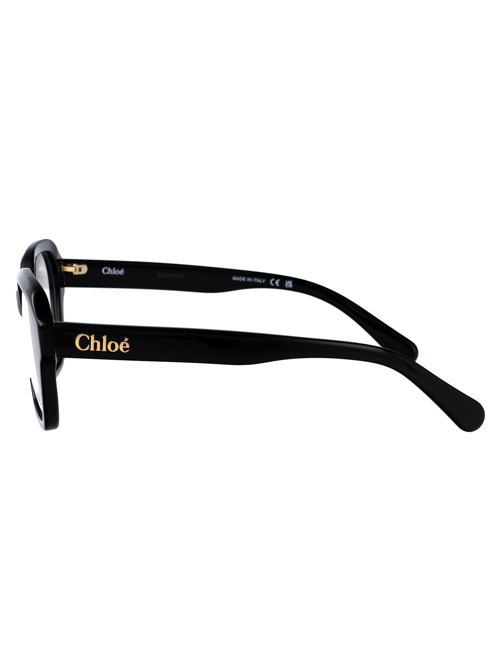 Chloé Ch0272o Glasses In Black-black-transparent